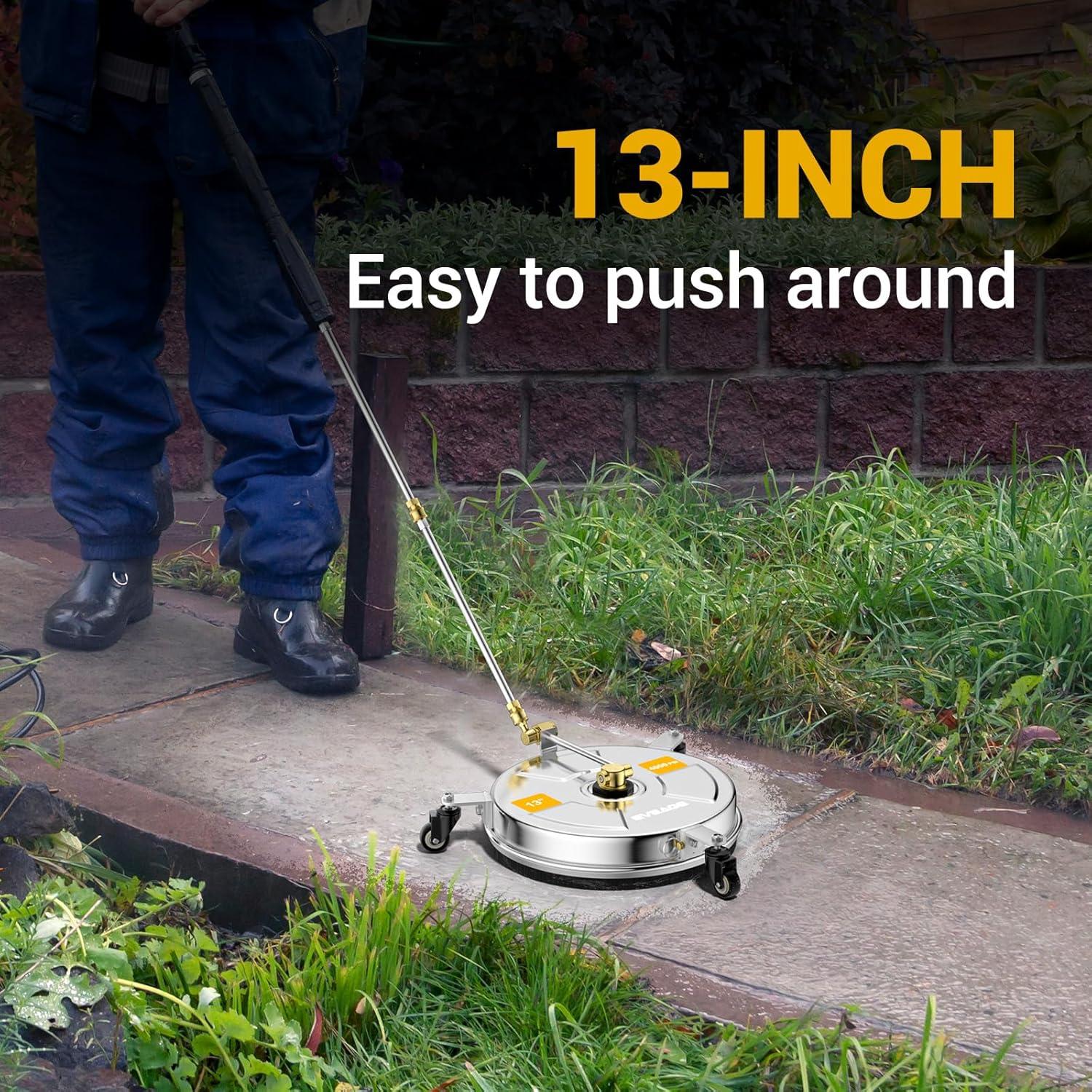 Limpiador de Superficies 2-en-1 EVEAGE 33cm para Lavadora a Presión