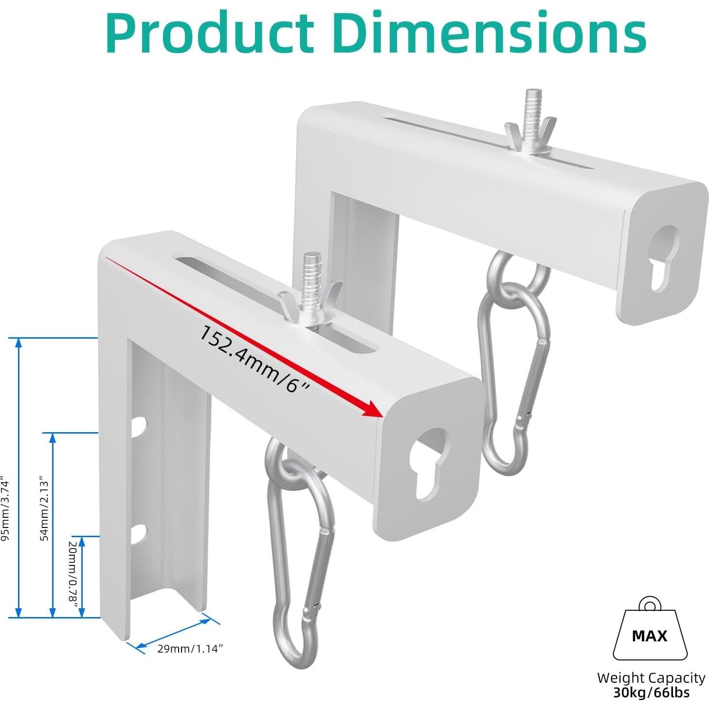 Soporte Universal para Proyector GZQIUYI - Paquete de 2, 66 lbs
