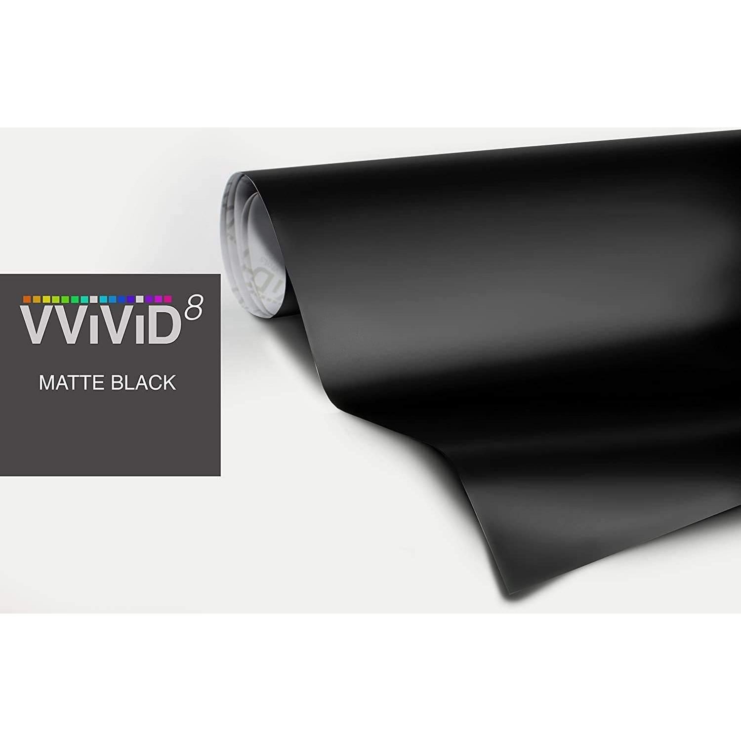 Vinilo Automotriz VViViD Negro Mate 1.52m x 1.52m