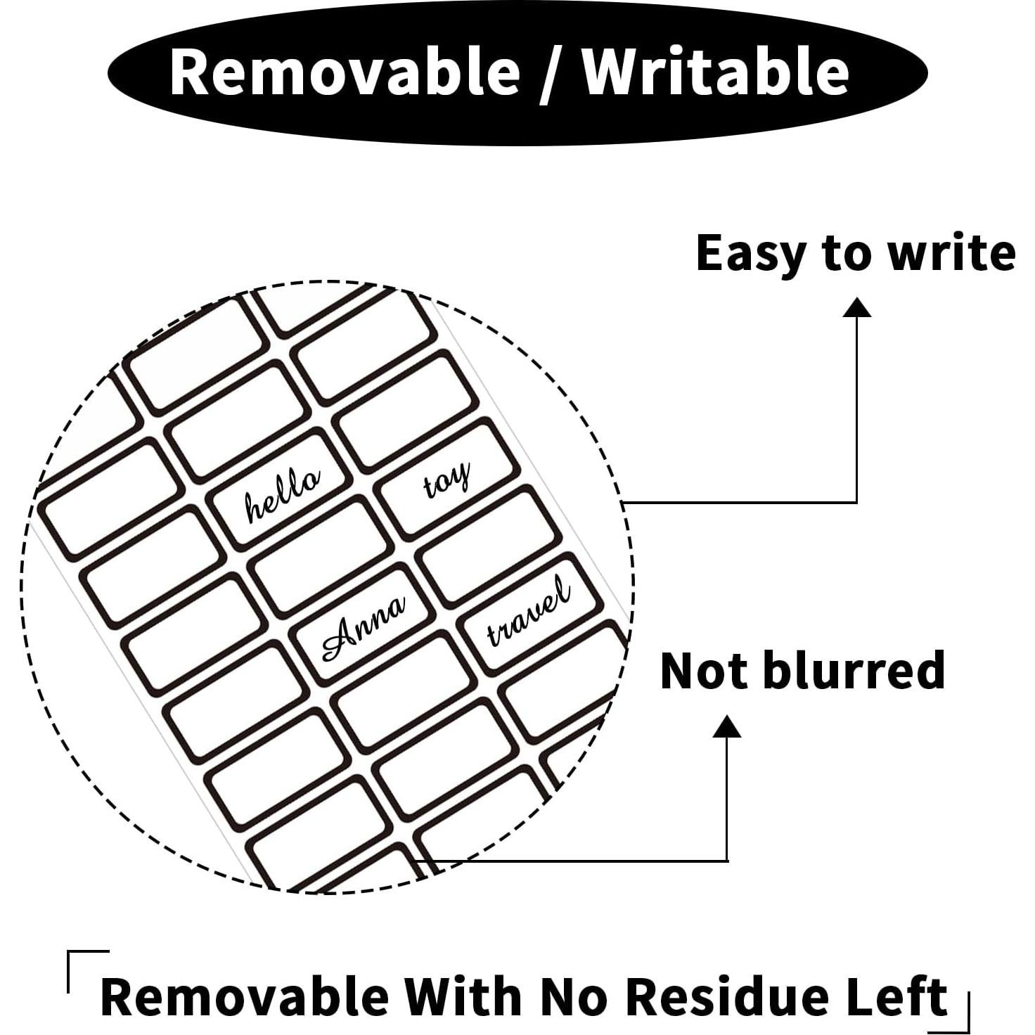 Etiquetas Removibles STARLIBOO 1x5 cm para Congelador 360 Pzs