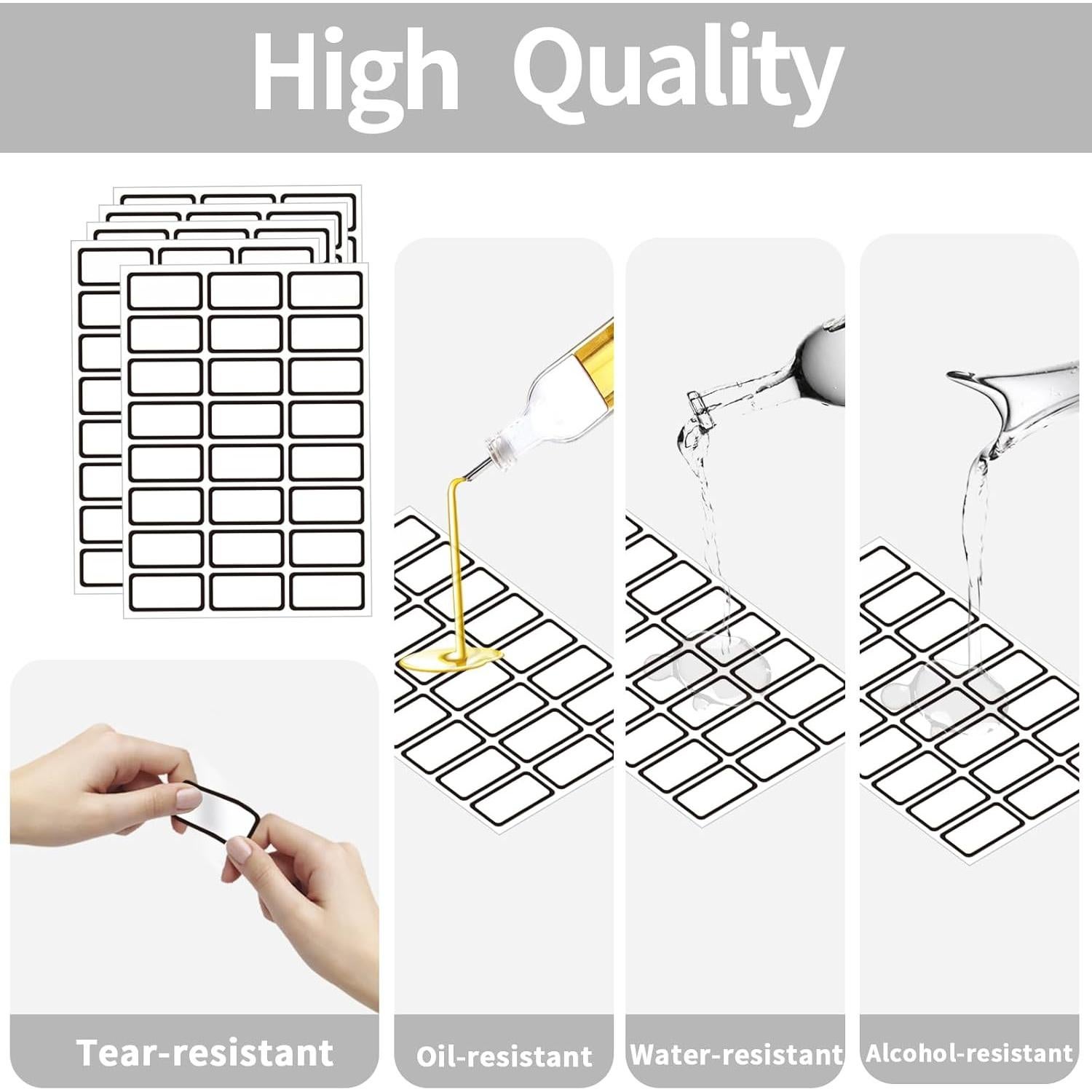 Etiquetas Removibles STARLIBOO 1x5 cm para Congelador 360 Pzs
