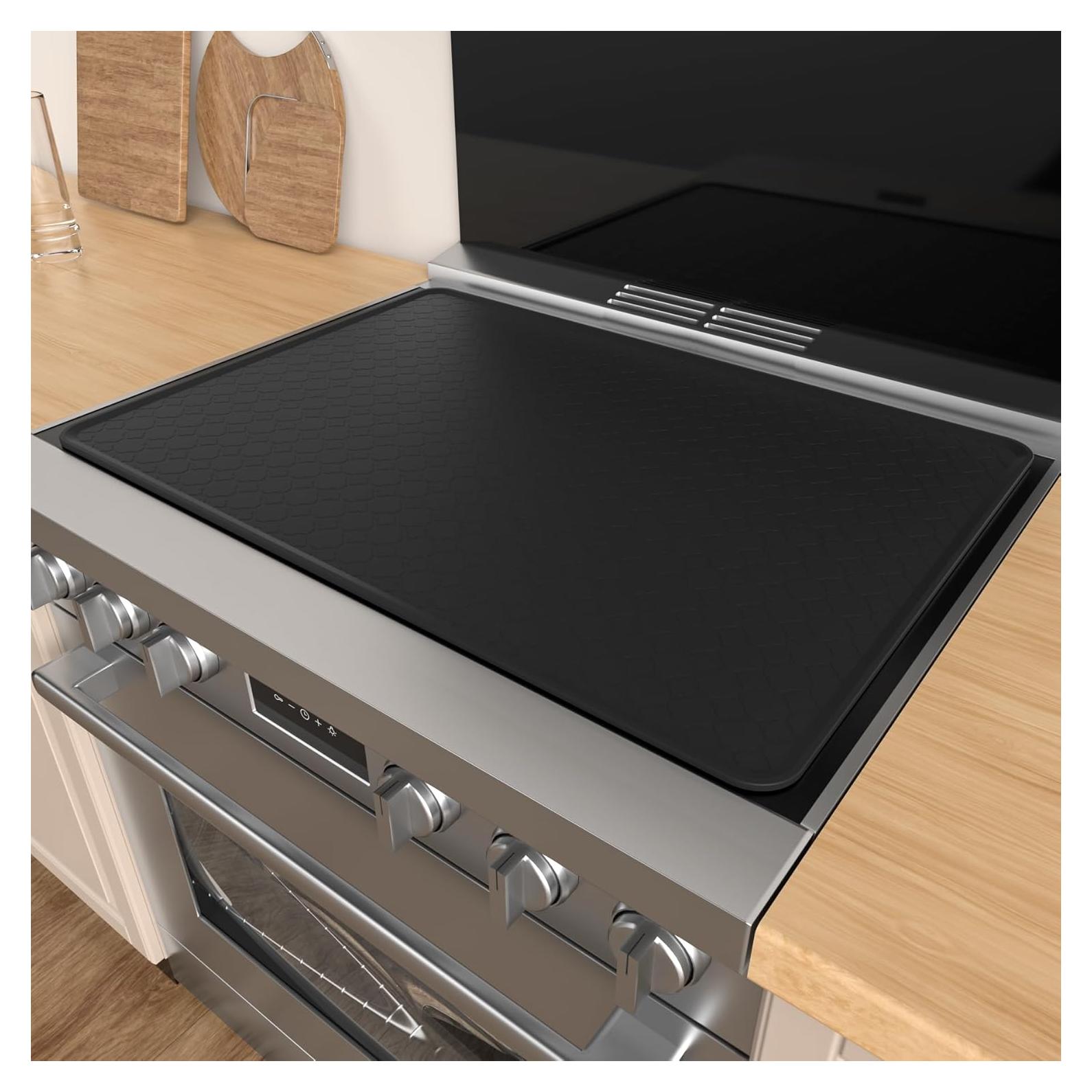 Protector de Estufa Eléctrica Iycnkok 71.12x50.8cm Silicona Negro