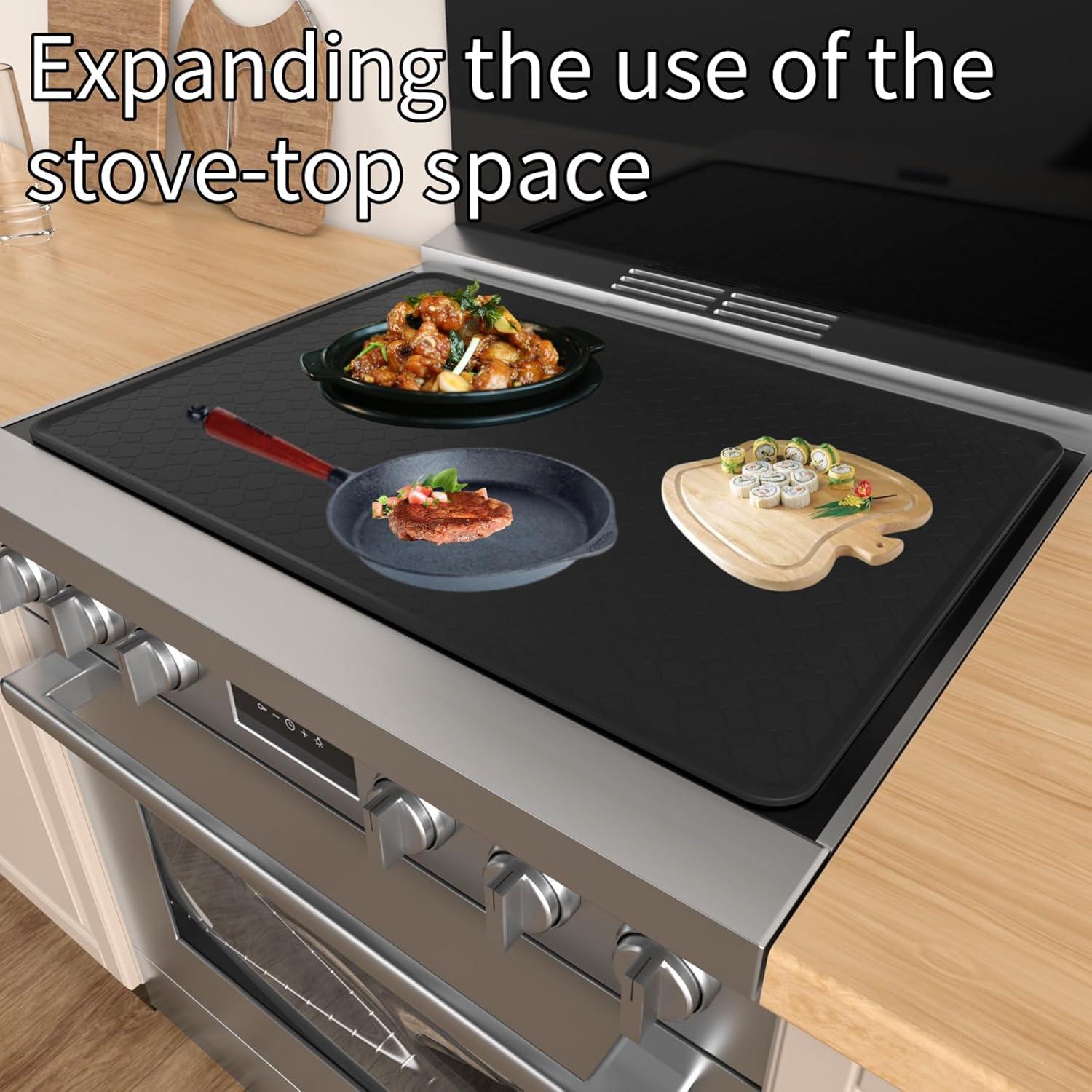 Protector de Estufa Eléctrica Iycnkok 71.12x50.8cm Silicona Negro