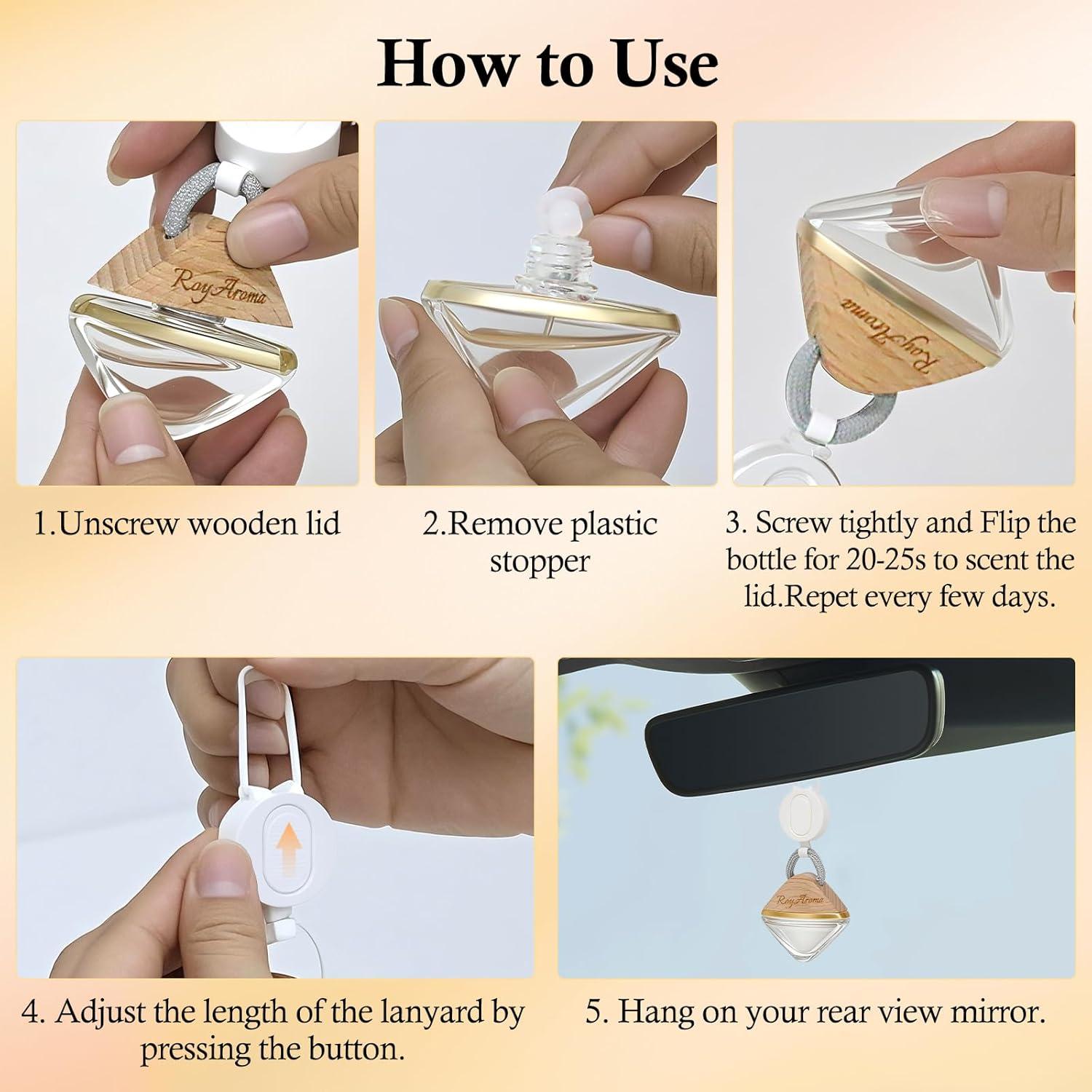 Ambientador de coche colgante RoyAroma Cedro Caoba 6.8ml