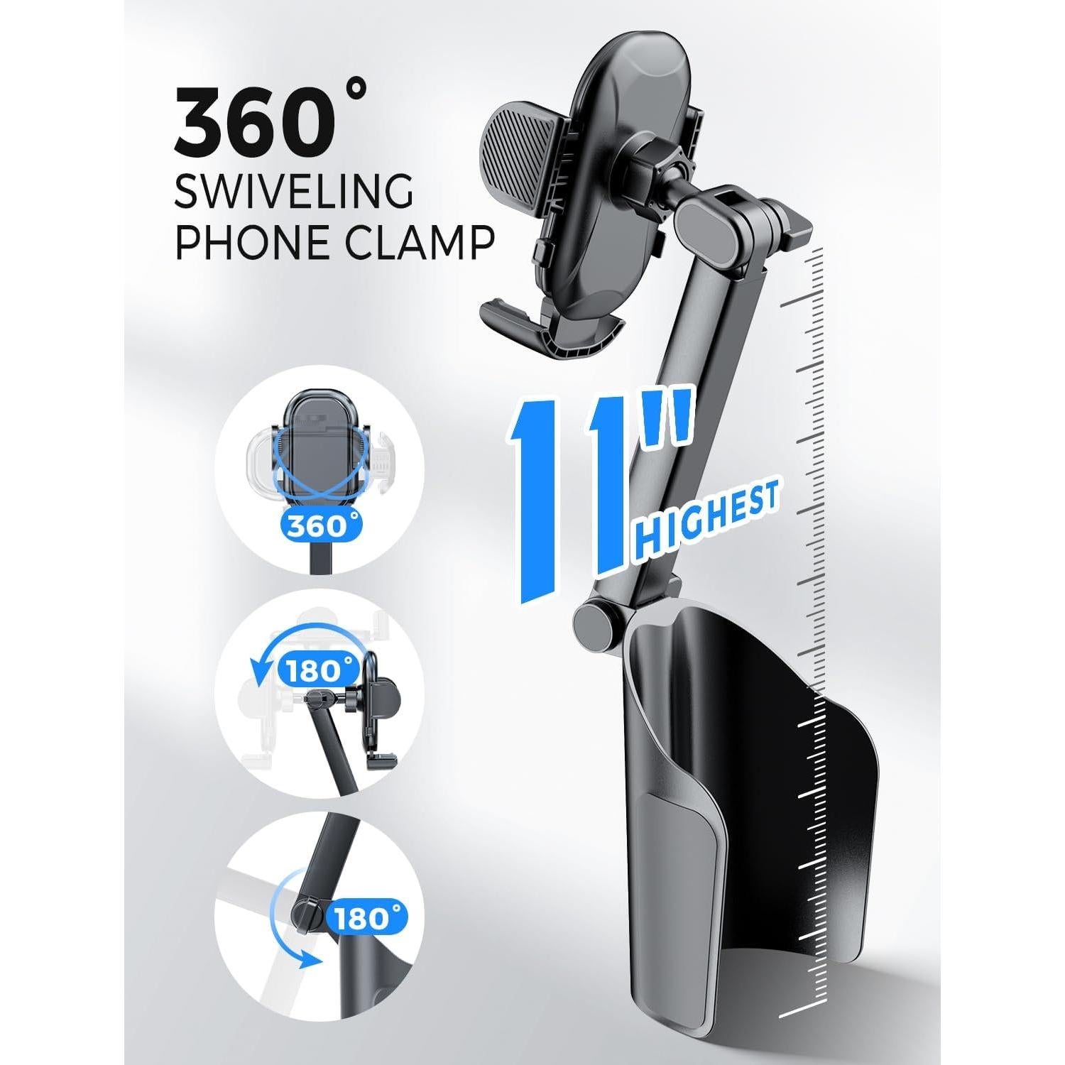 Soporte para Teléfono en Portavasos eSamcore Ajustable 4.7"-7"