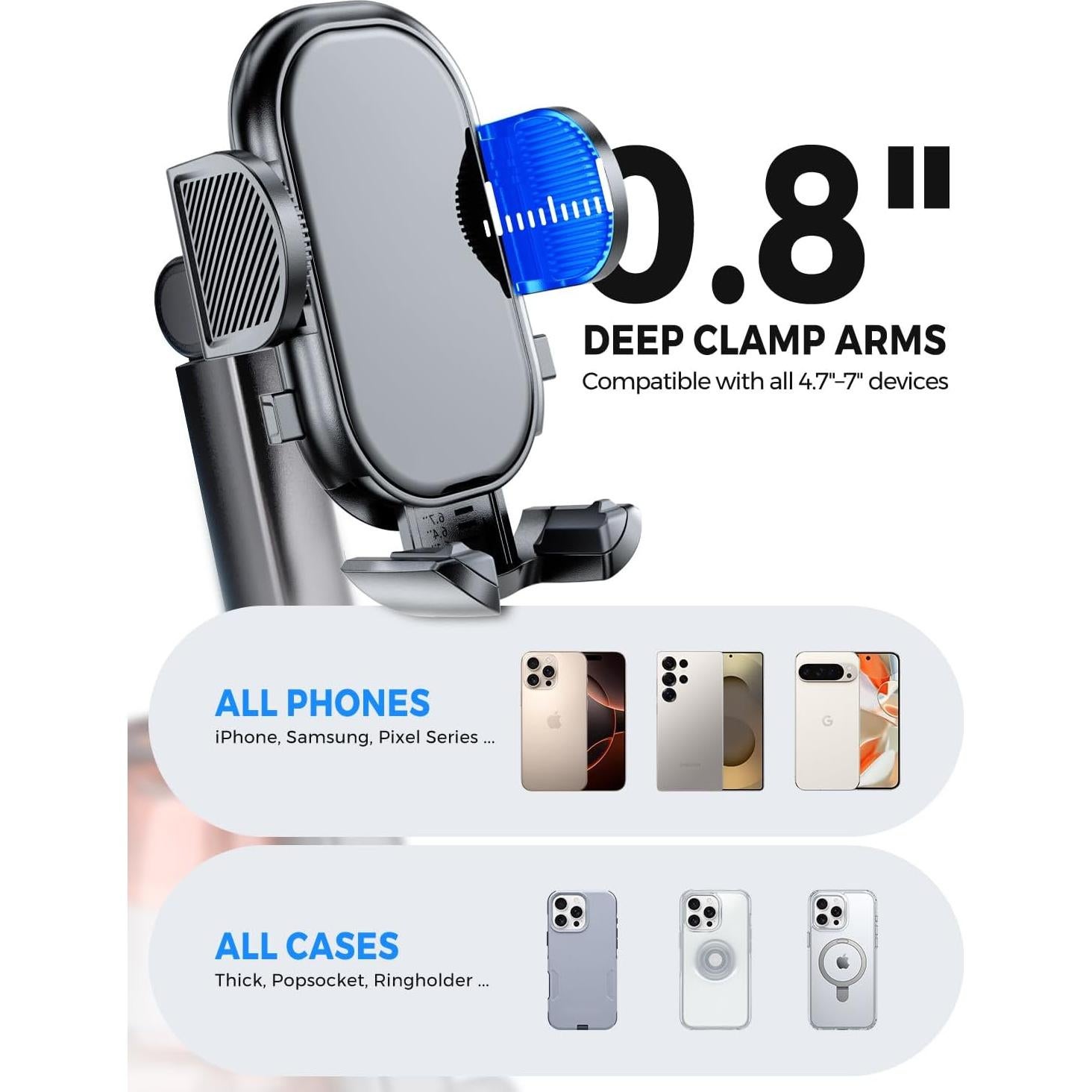 Soporte para Teléfono en Portavasos eSamcore Ajustable 4.7"-7"