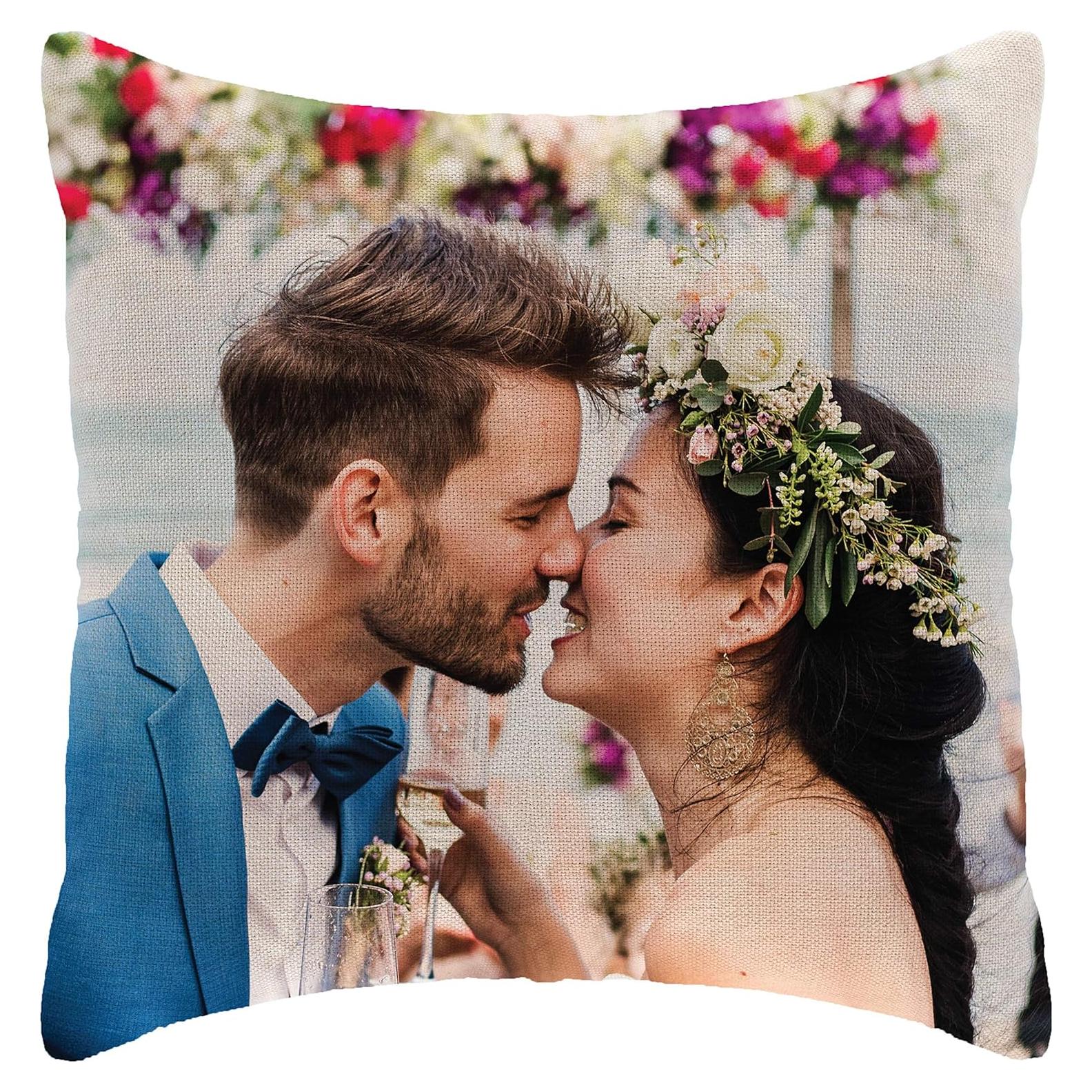 Funda de Almohada Personalizada Amazing Items 40x40 cm Arpillera