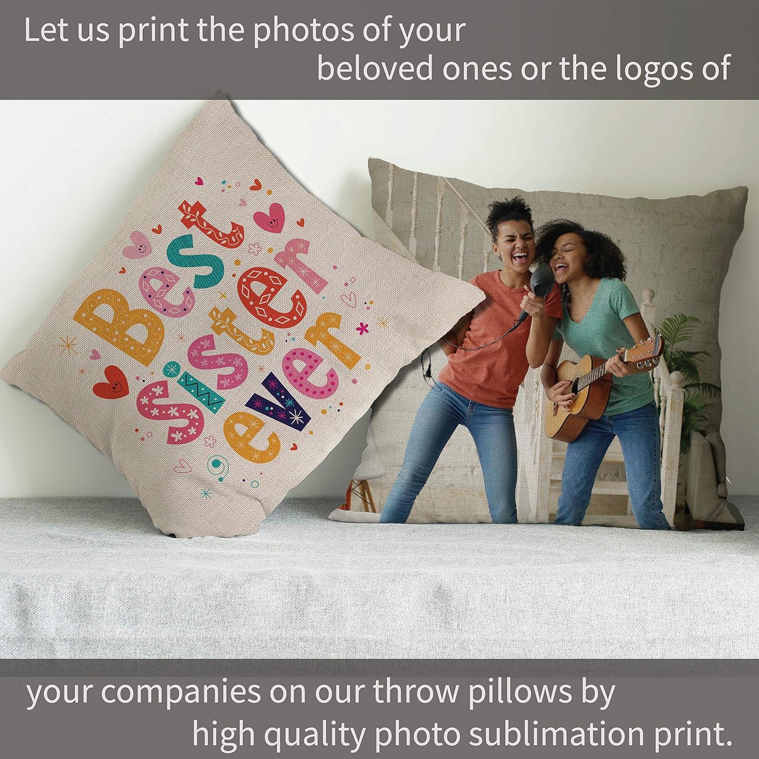 Funda de Almohada Personalizada Amazing Items 40x40 cm Arpillera