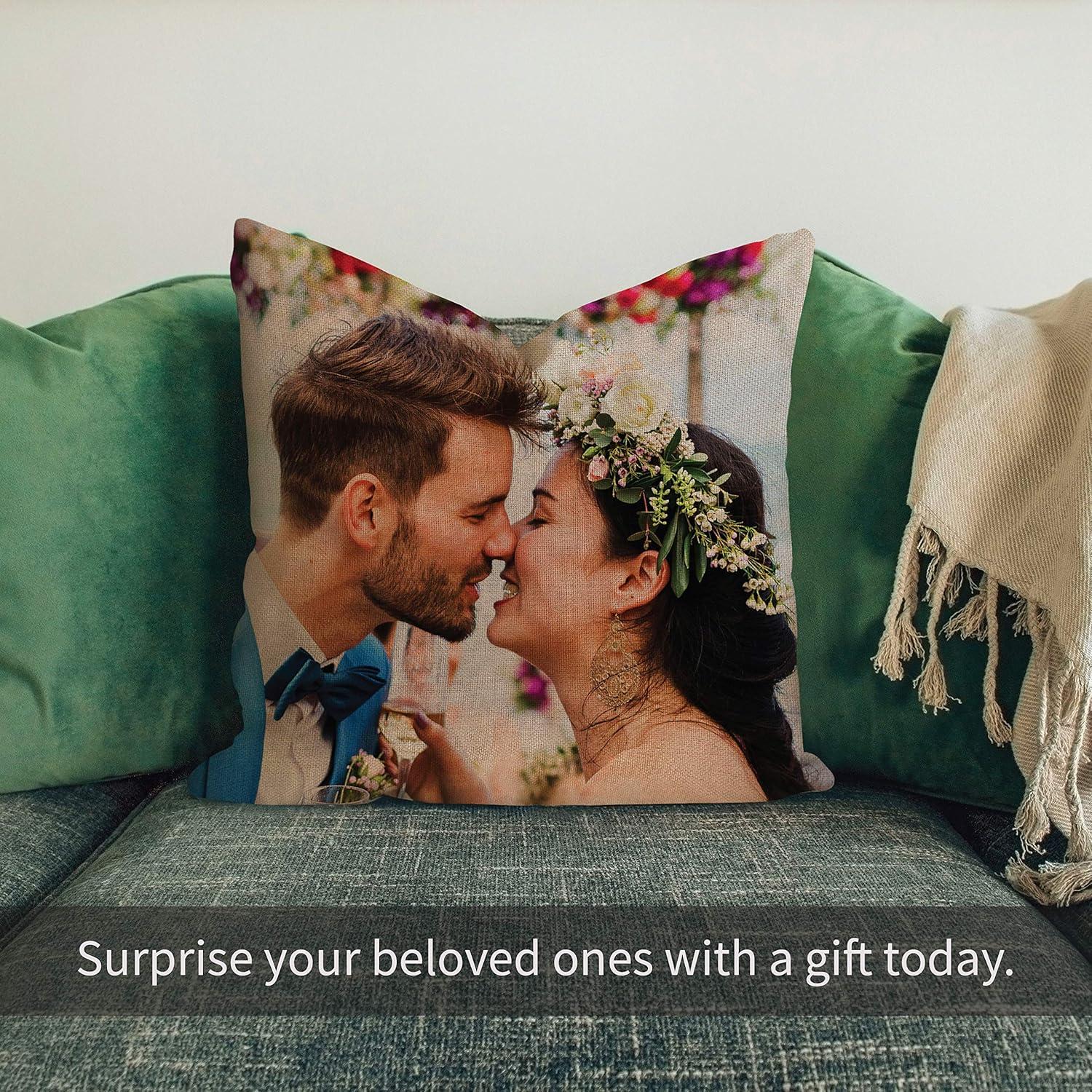 Funda de Almohada Personalizada Amazing Items 40x40 cm Arpillera