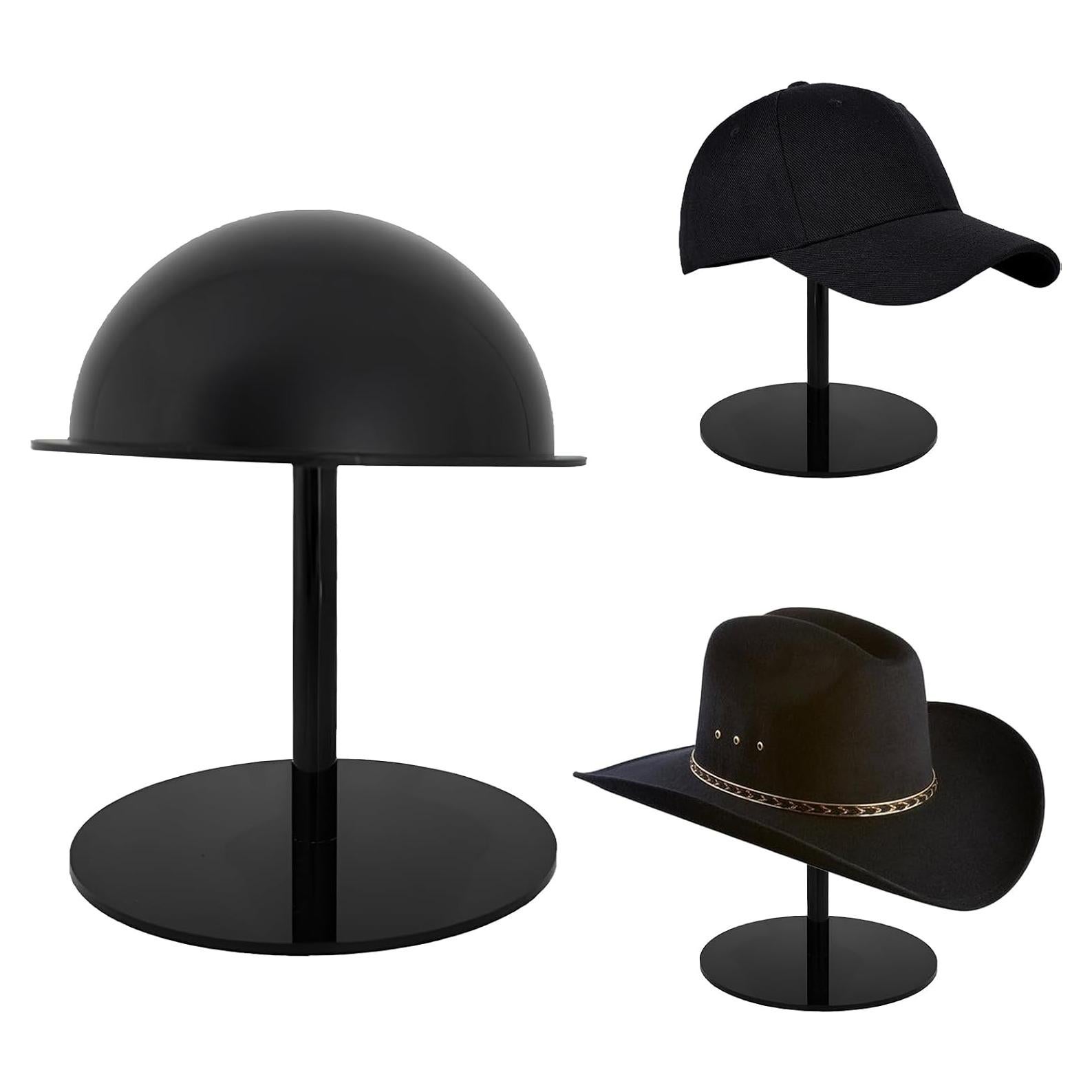 Soporte de Sombrero Chadwick 20cm Acrílico Negro Duradero