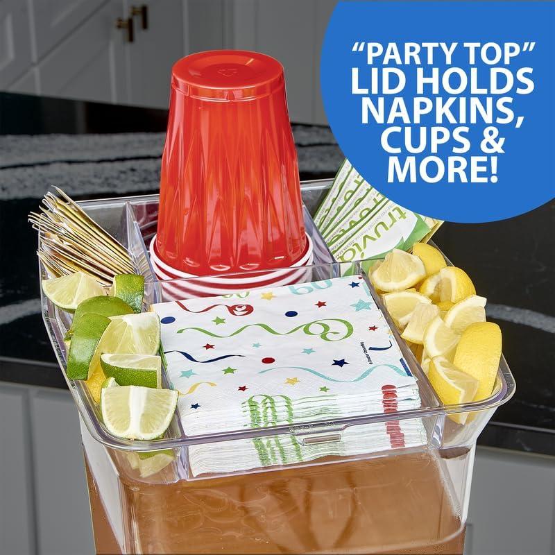 Dispensador de Bebidas Buddeez 9.46 Litros con Soporte y Tapa