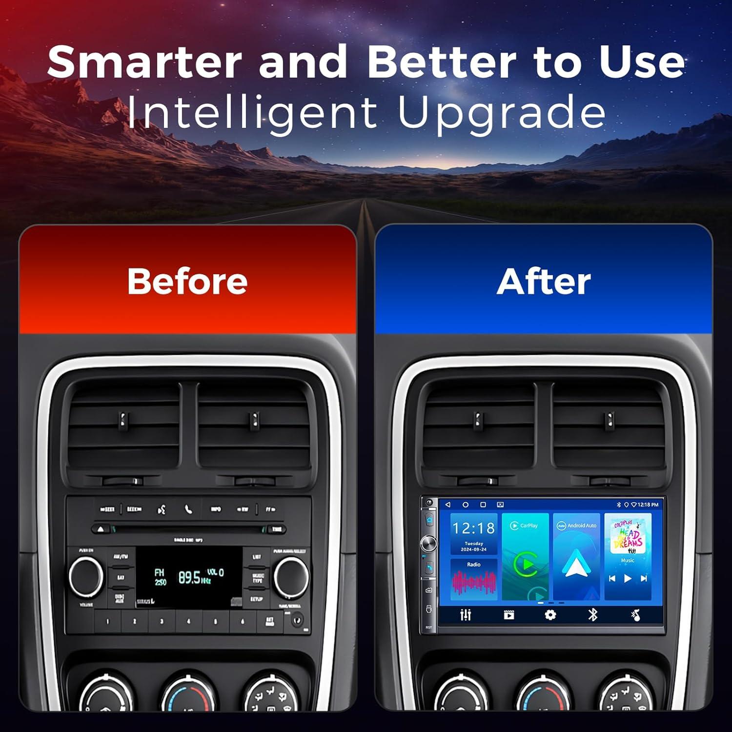 Estéreo de coche Kissound KS9702 Doble Din 7" Bluetooth Carplay