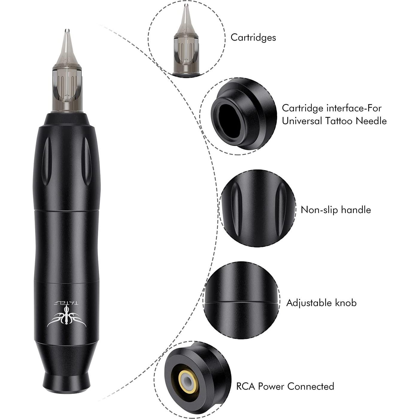 Kit de Tatuaje Inalámbrico TATELF G12 con Batería 2000mAh