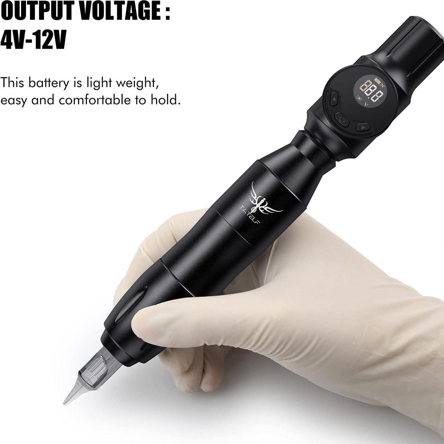 Kit de Tatuaje Inalámbrico TATELF G12 con Batería 2000mAh