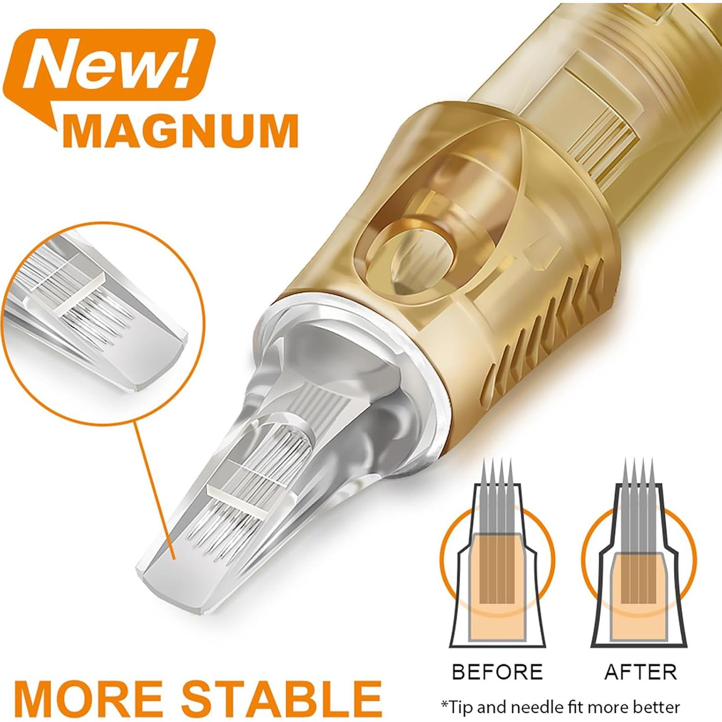 Agujas de Tatuaje PEPAX Lance Cartridge 1001RLL 20Pcs 0.30mm