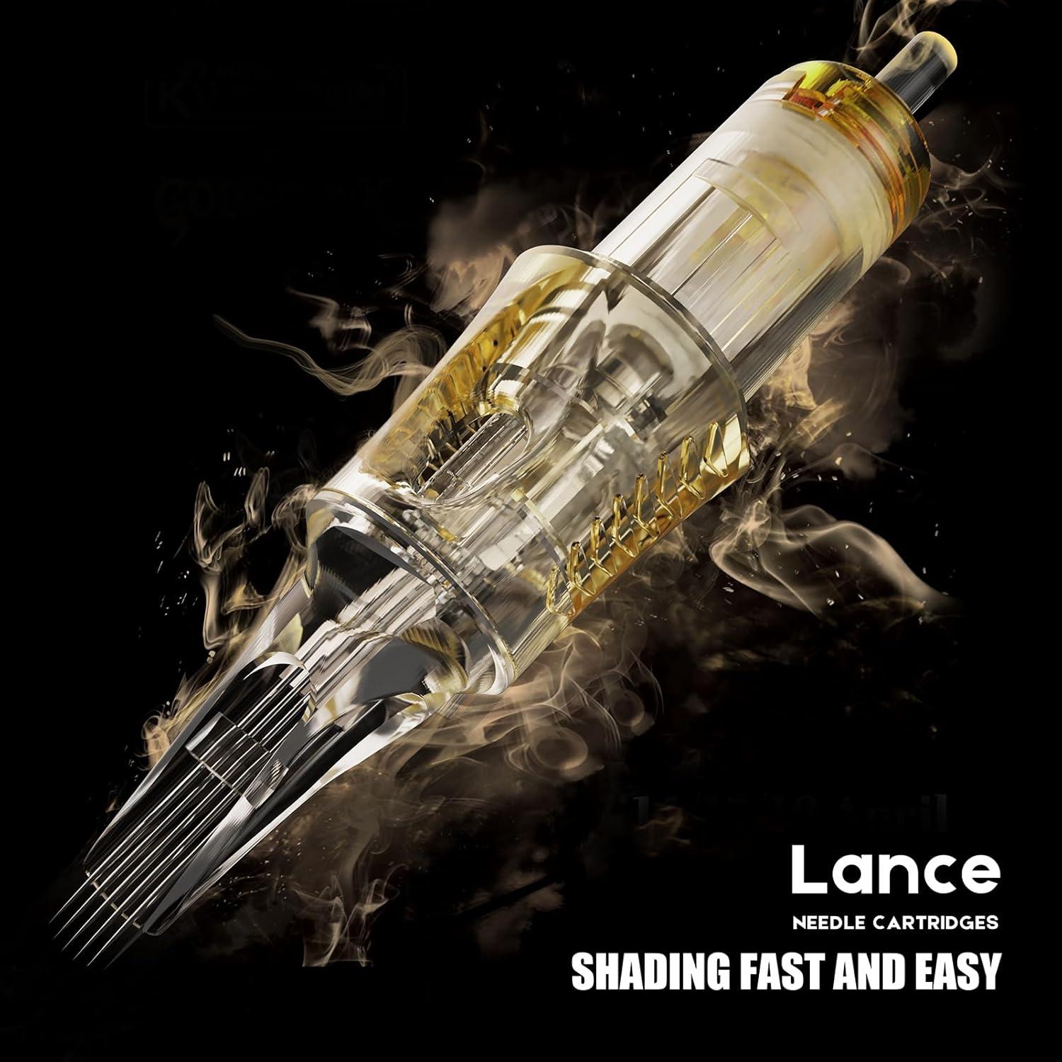 Agujas de Tatuaje PEPAX Lance Cartridge 1001RLL 20Pcs 0.30mm