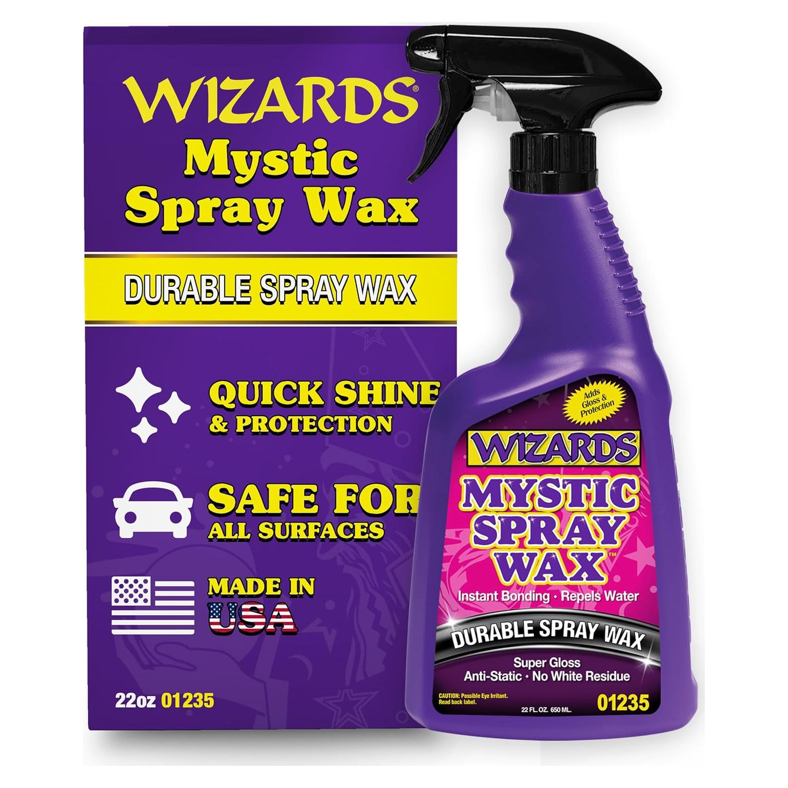 Cera en Spray Wizards Mística 620 g - Detallador Brillante