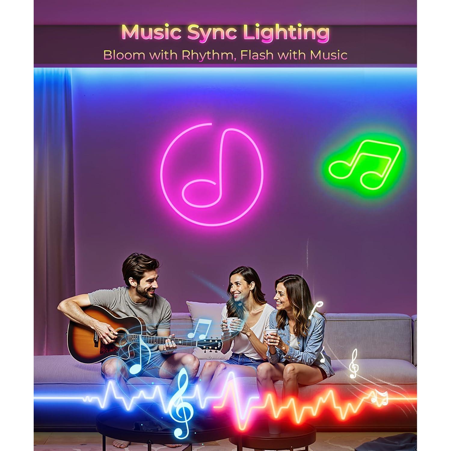 Luces de Cuerda LED RGB 5M DeckTok - Control Remoto y App