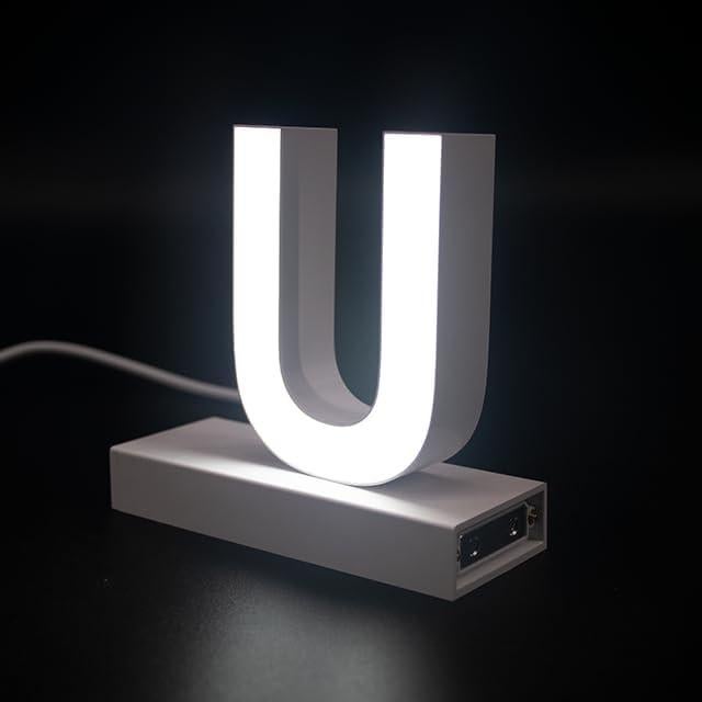 Letra LED Magnética U 9.5 cm Prime Shine - Decoración Personalizable