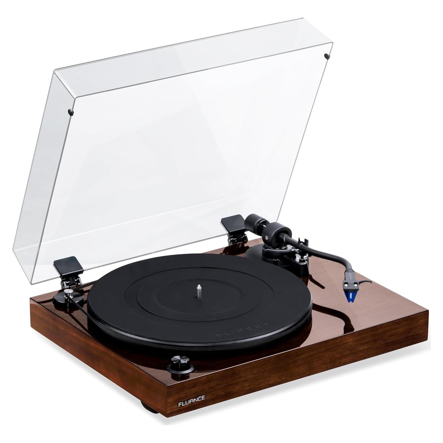 Tocadiscos Fluance RT84 Vinilo Ortofon 2M Blue Nogal