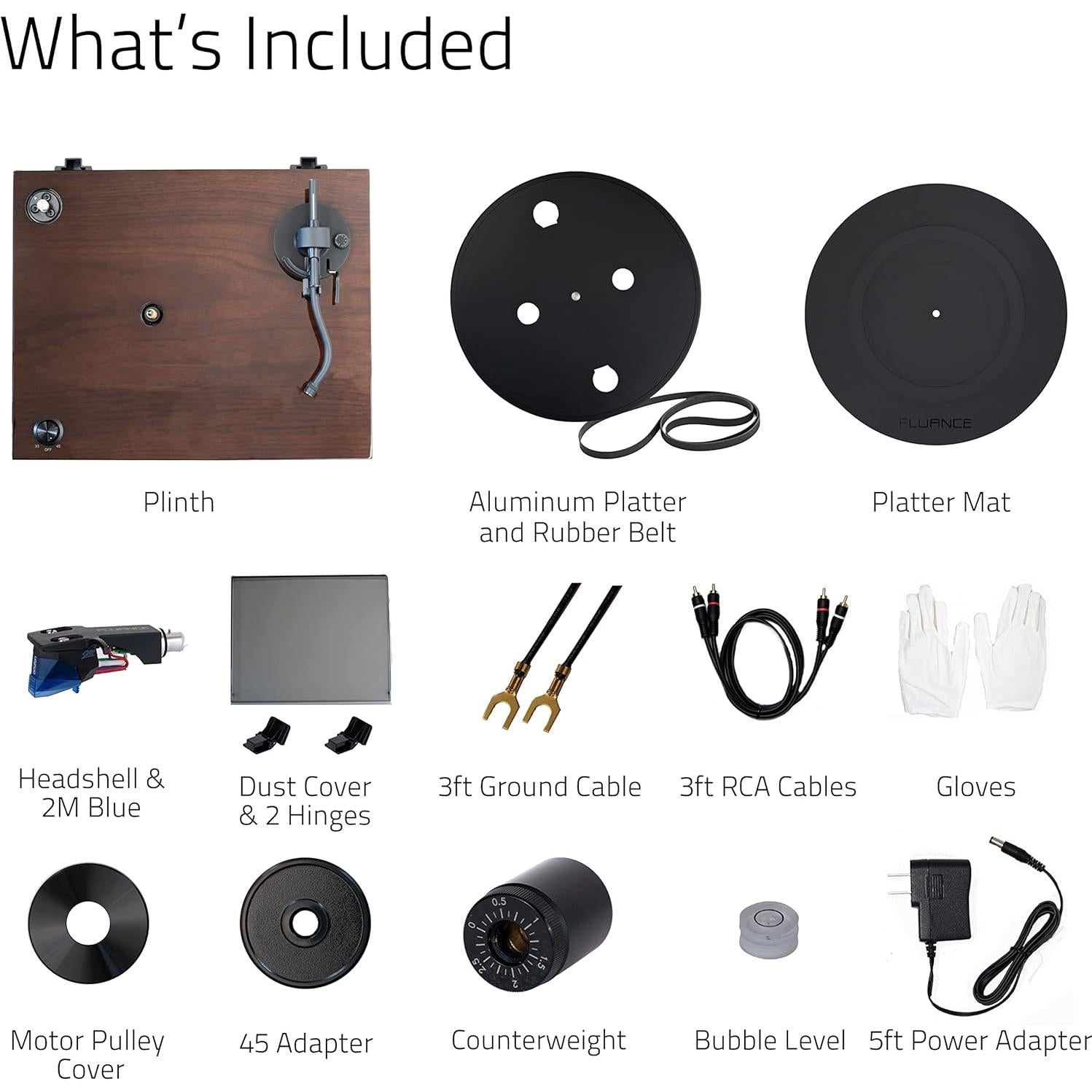 Tocadiscos Fluance RT84 Vinilo Ortofon 2M Blue Nogal