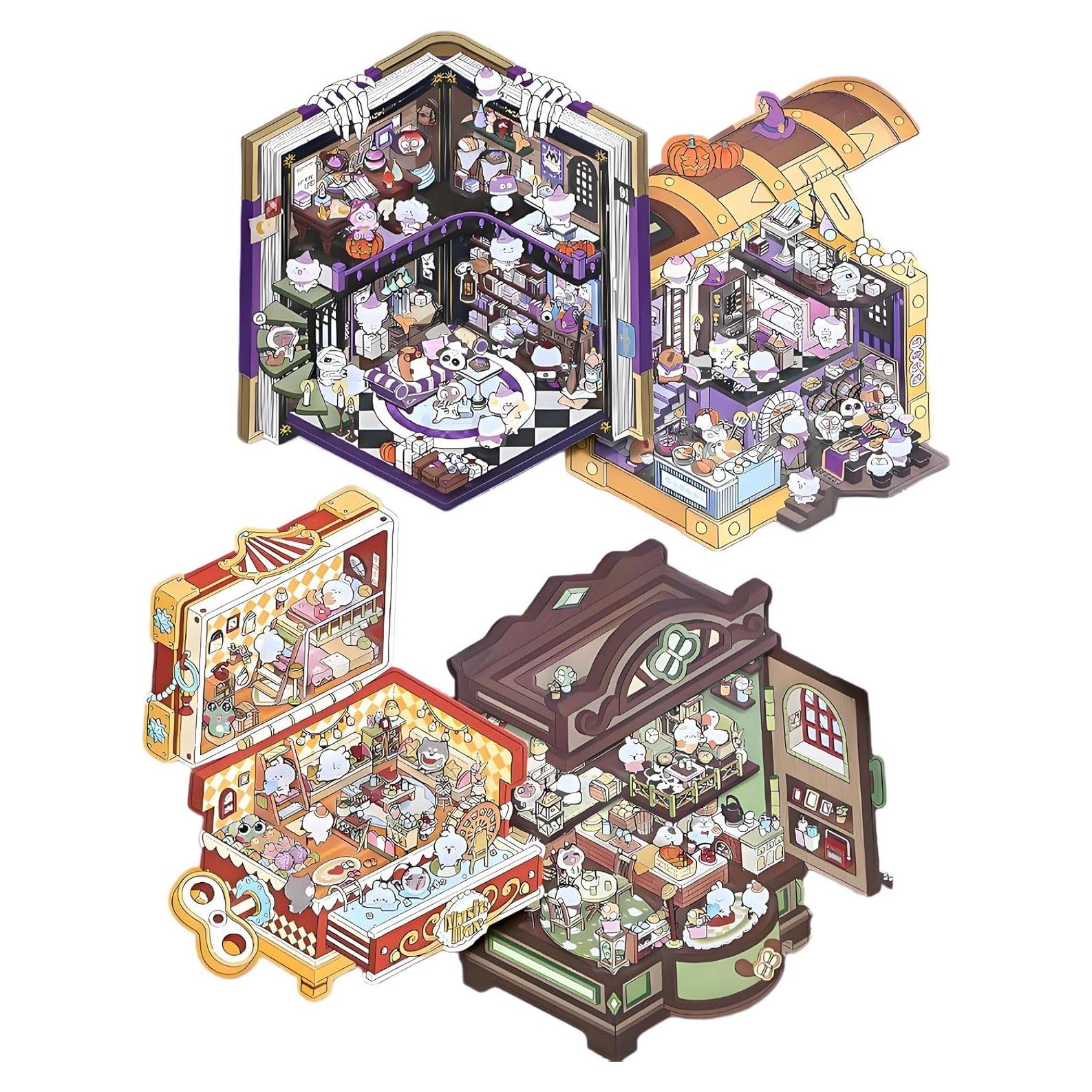 Conjunto de Stickers 3D DIY Funntech - 4 Temas para Decorar