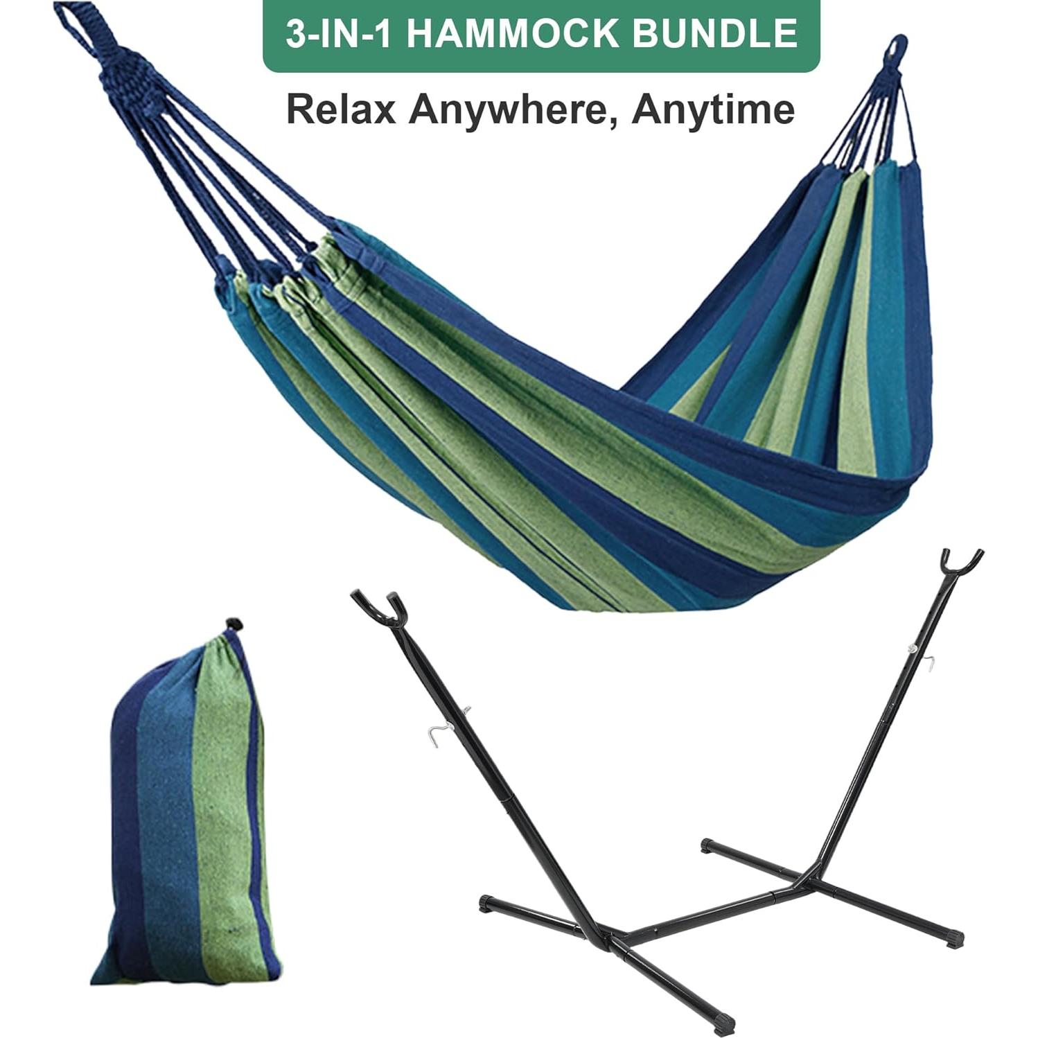 Hamaca portátil ajustable HOME RIGHT con soporte 272 kg