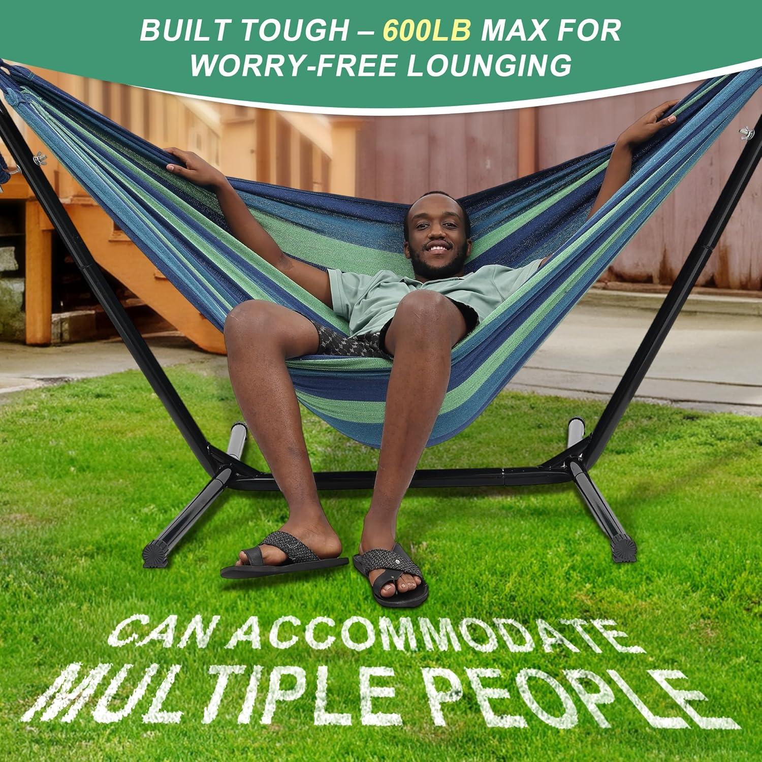 Hamaca portátil ajustable HOME RIGHT con soporte 272 kg