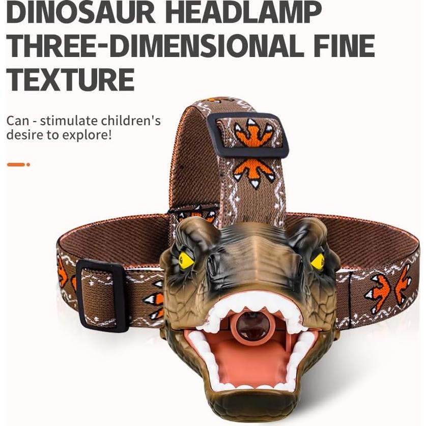 Linterna LED T-Rex Niovexium para Niños - 3 Modos de Luz