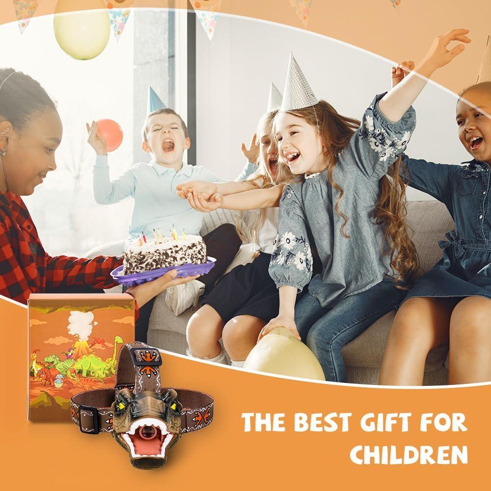 Linterna LED T-Rex Niovexium para Niños - 3 Modos de Luz