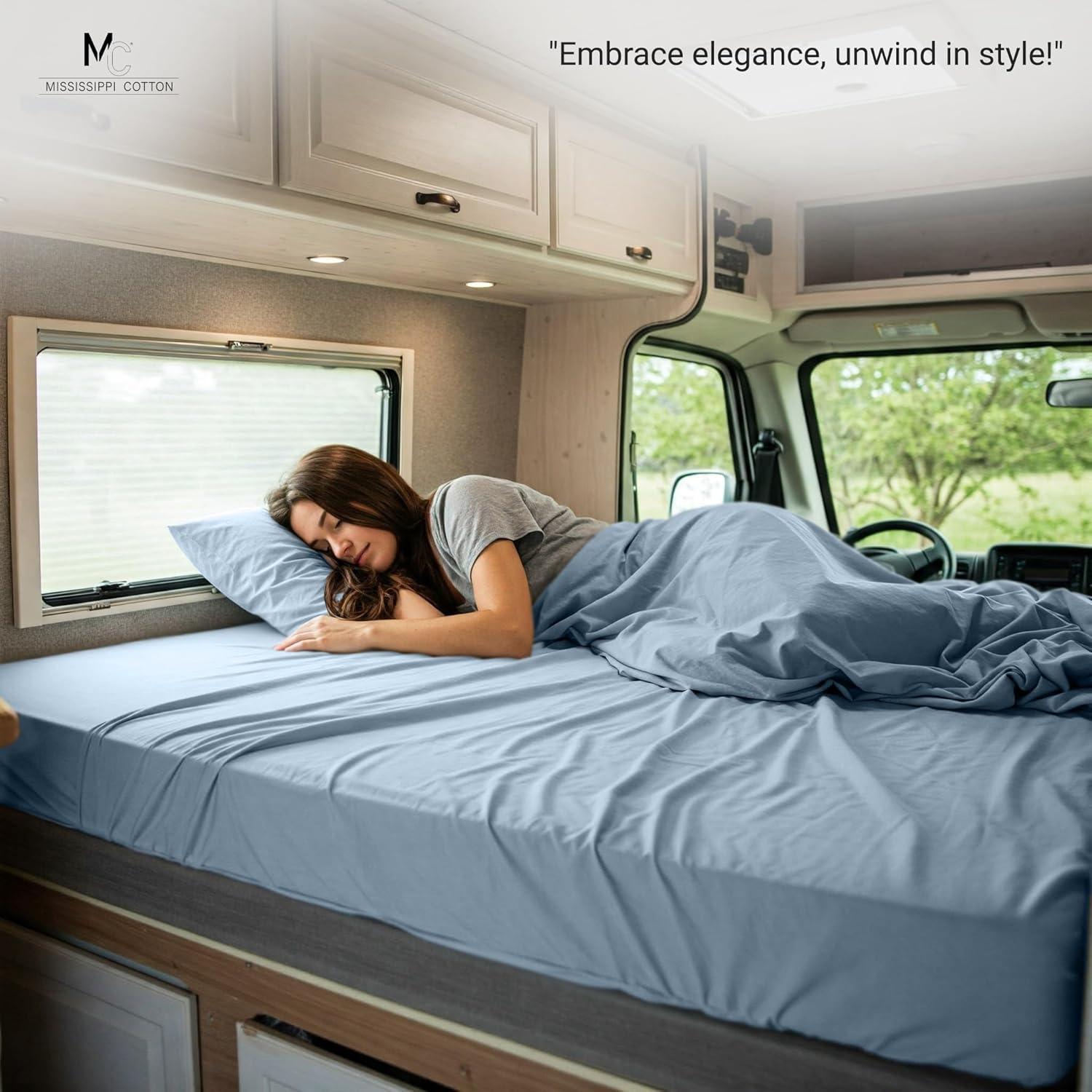 Paquete de 2 Sábanas Ajustadas Microfibra Mississippi 31x75 cm