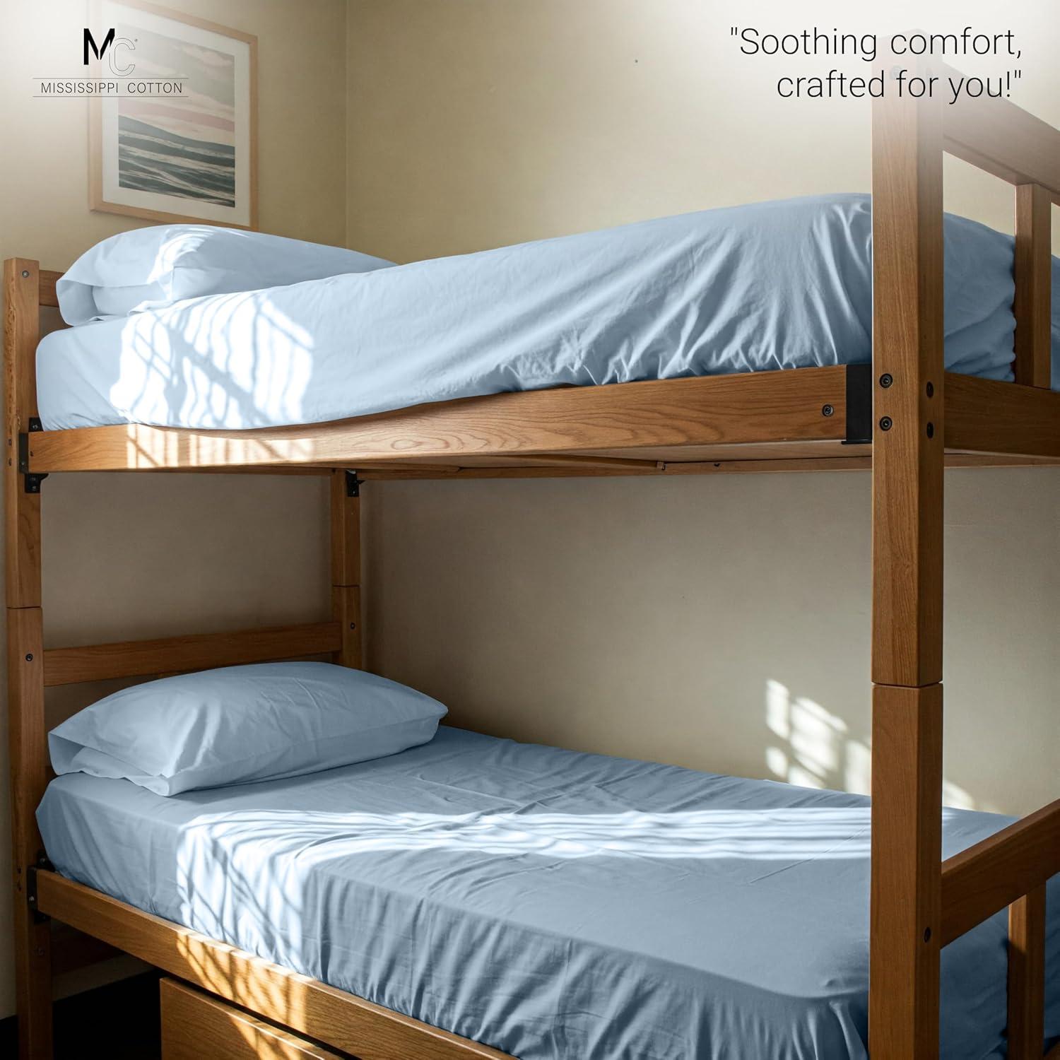 Paquete de 2 Sábanas Ajustadas Microfibra Mississippi 31x75 cm