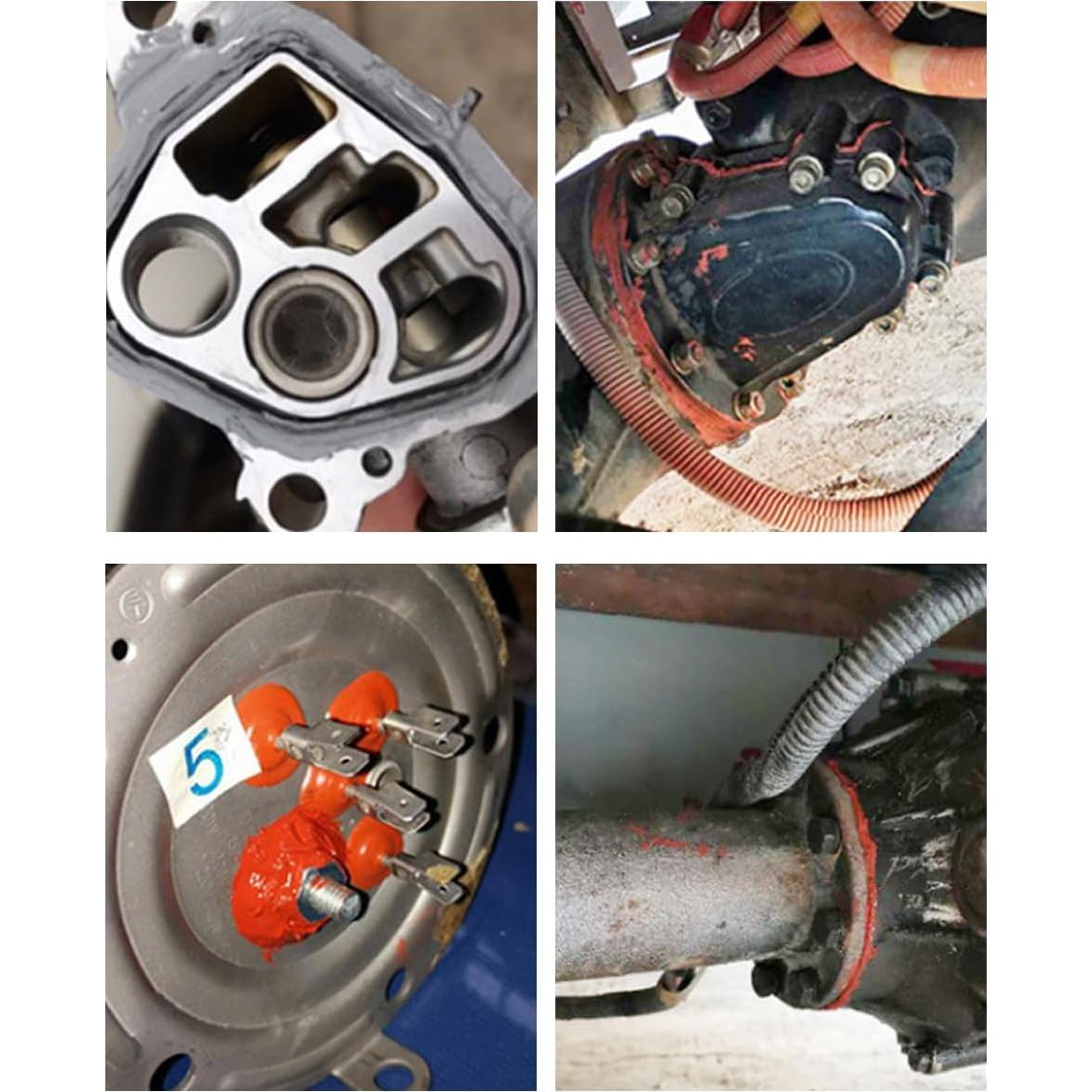 Sellador de Silicona RTV Visbella 3.7 oz Negro Alta Temperatura