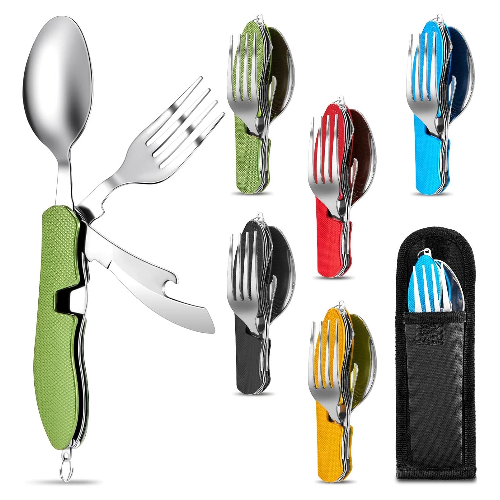 Juego de Utensilios de Camping 5 Piezas Tessco Plegables