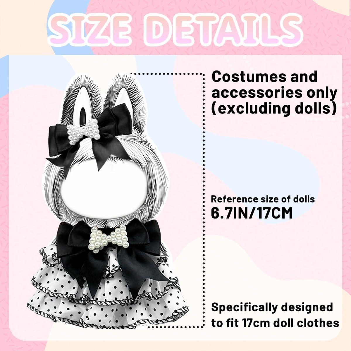 Conjunto de Ropa de Lujo para Muñeca 17 cm + Sombrero Chic