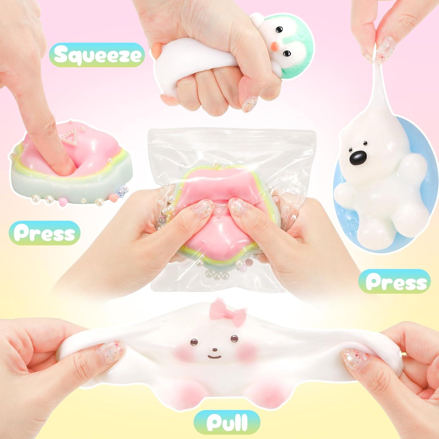 Juguetes Antiestrés Squishy NINAOR 4 Piezas Animales