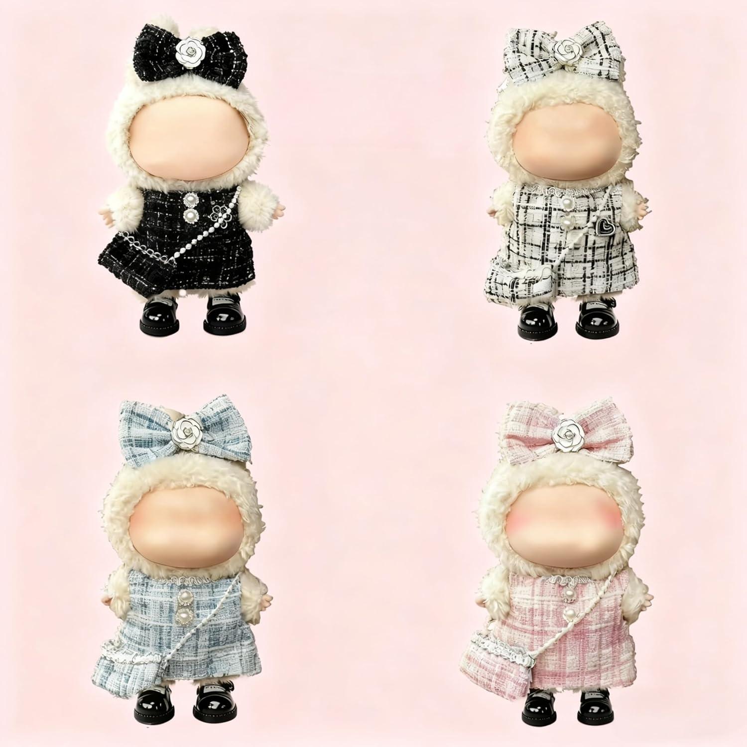 Conjunto de Ropa para Muñeca 17cm VVQUI Vestido Negro