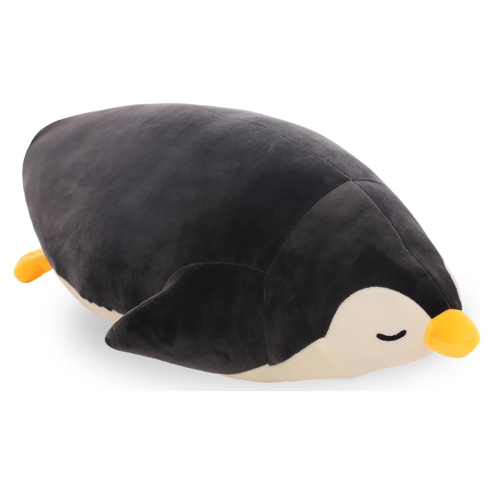 DENTRUN Pingüino Juguete de Peluche Suave 31 cm Azul Negro