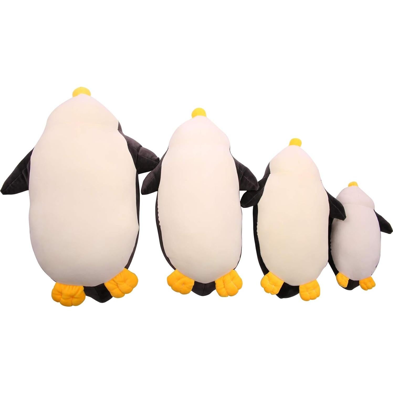 DENTRUN Pingüino Juguete de Peluche Suave 31 cm Azul Negro