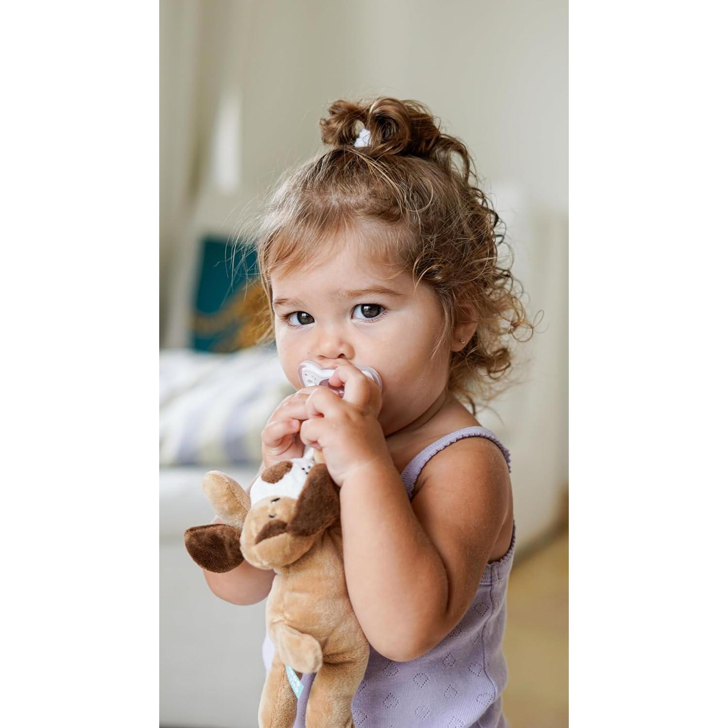 Porta Chupete Desmontable Pepe n Tito con Animal de Peluche Perro