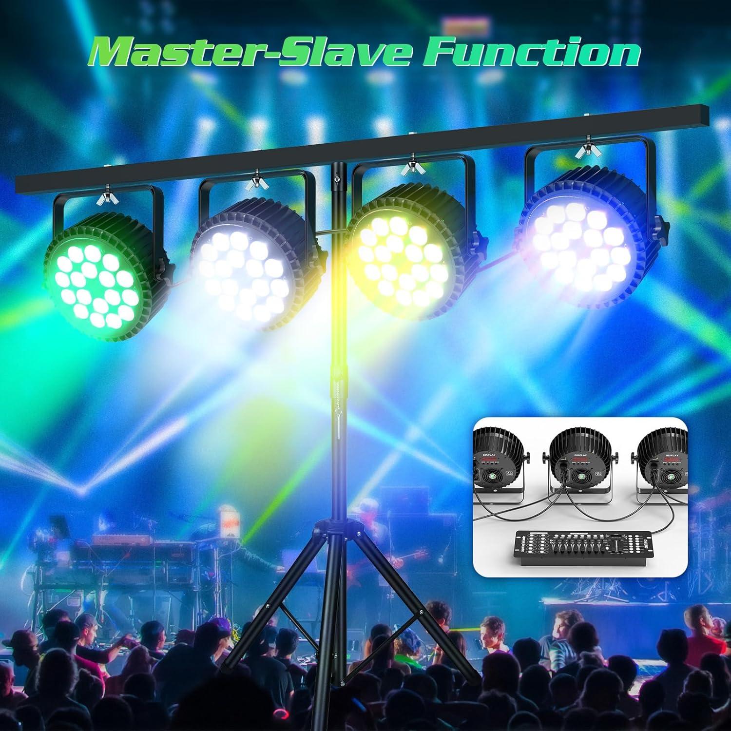 Luces Par LED U`King 12Wx18 RGBW para Escenario y Eventos