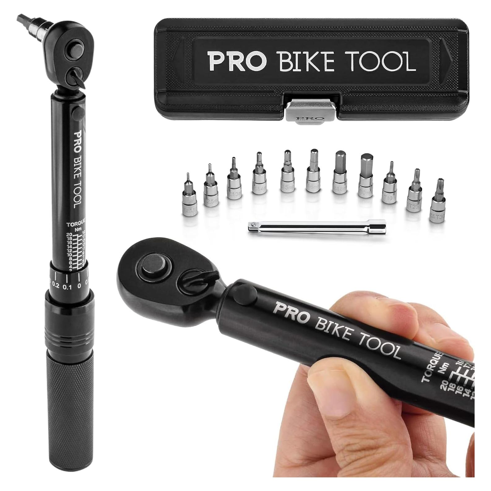 Juego de Llave de Torque PRO BIKE TOOL 2-20 Nm con Estuche