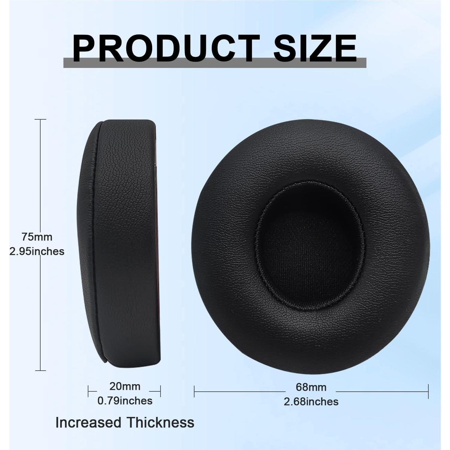 Almohadillas de Reemplazo HAOMUK para Auriculares Beats Solo 2 y 3