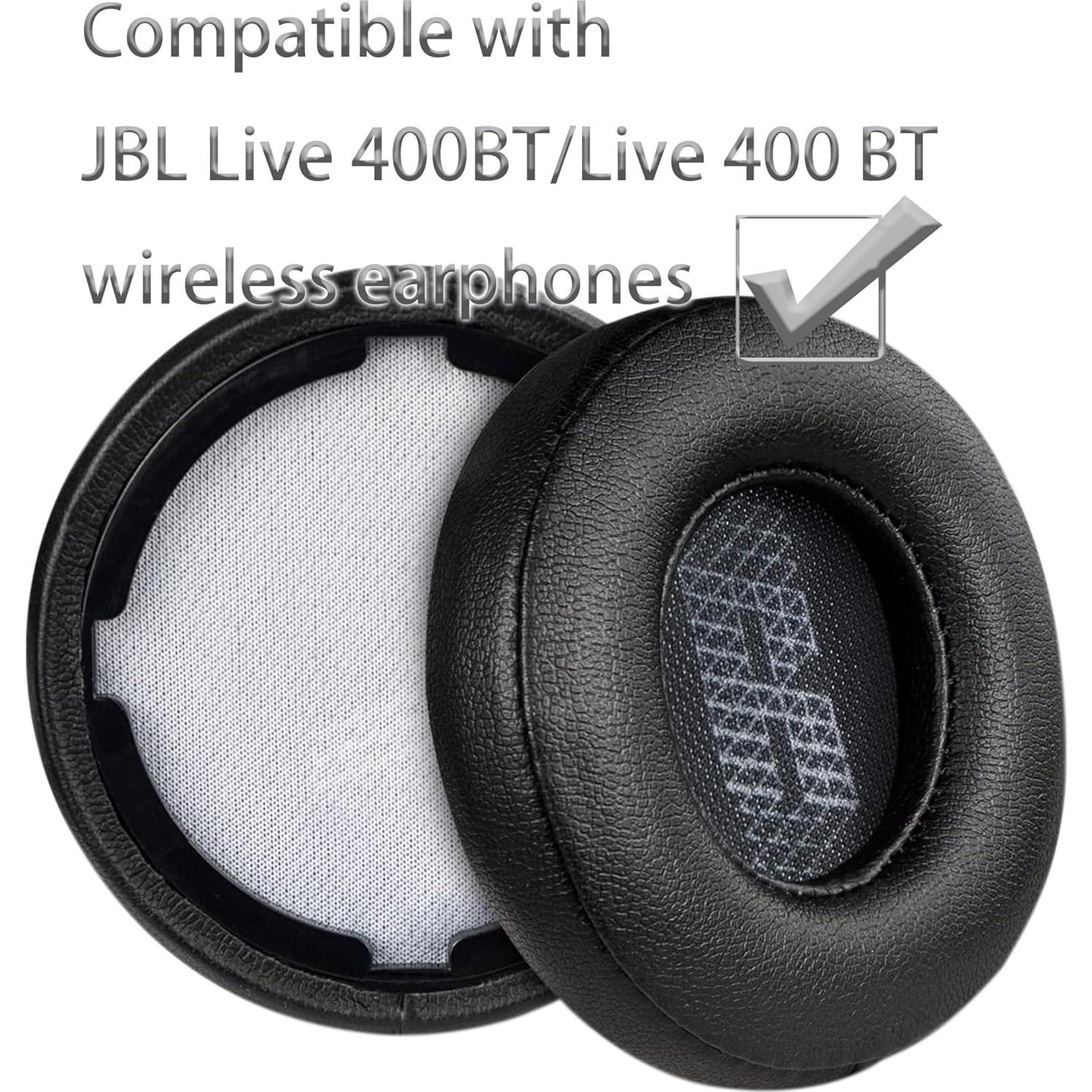 Almohadillas de Repuesto Akkiv para JBL Live 400BT - Negro