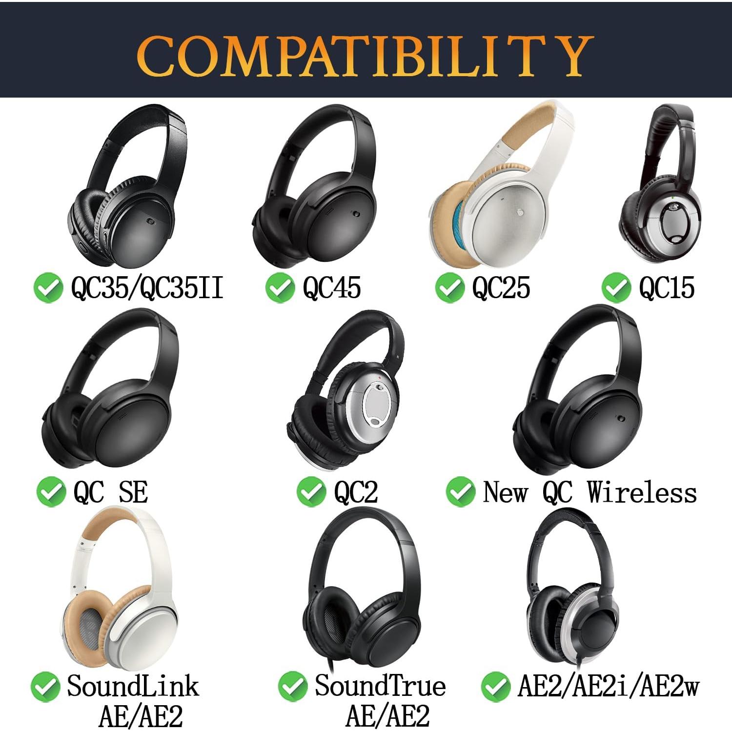 Almohadillas de Gel Refrigerante SoloWIT para Auriculares Bose - Beige