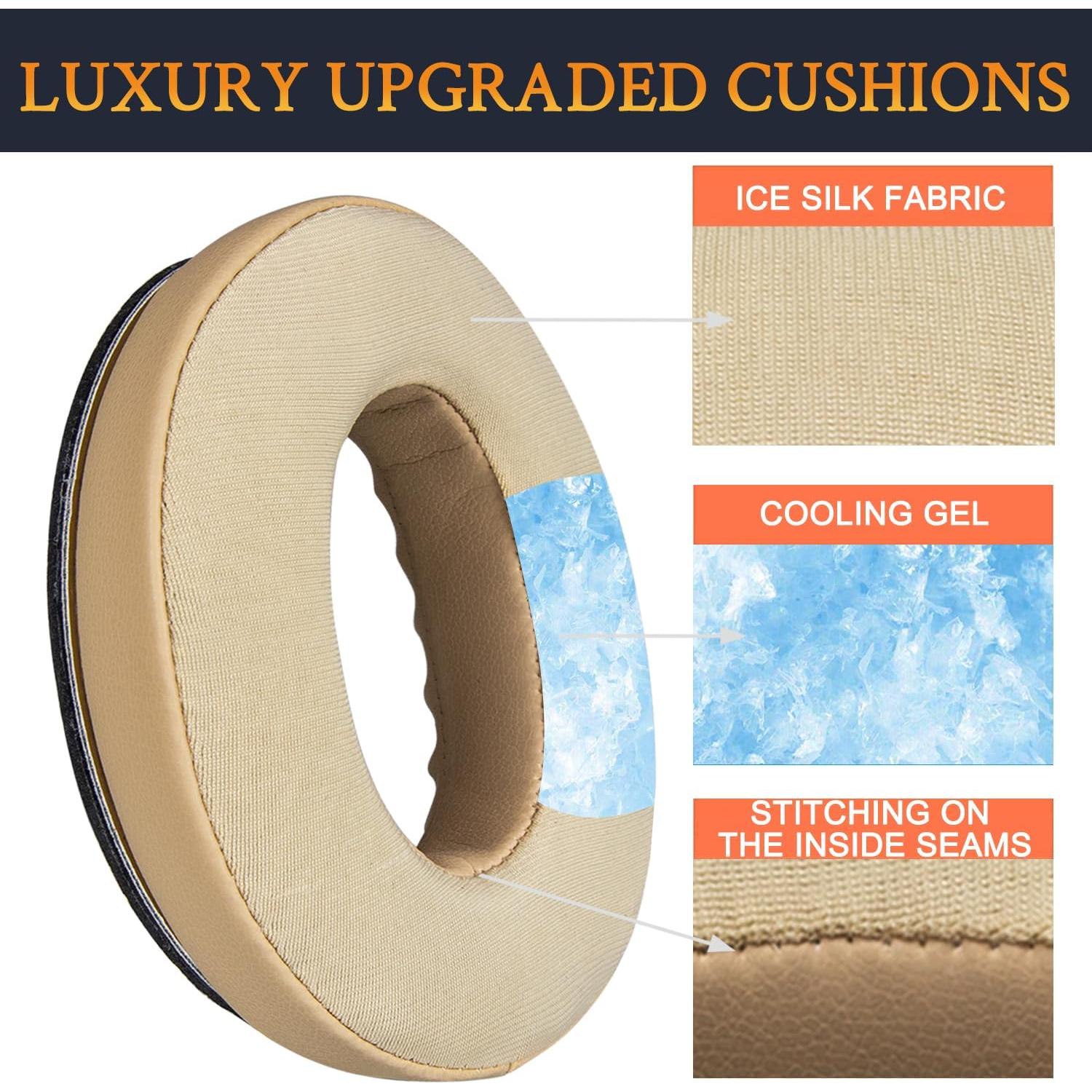 Almohadillas de Gel Refrigerante SoloWIT para Auriculares Bose - Beige