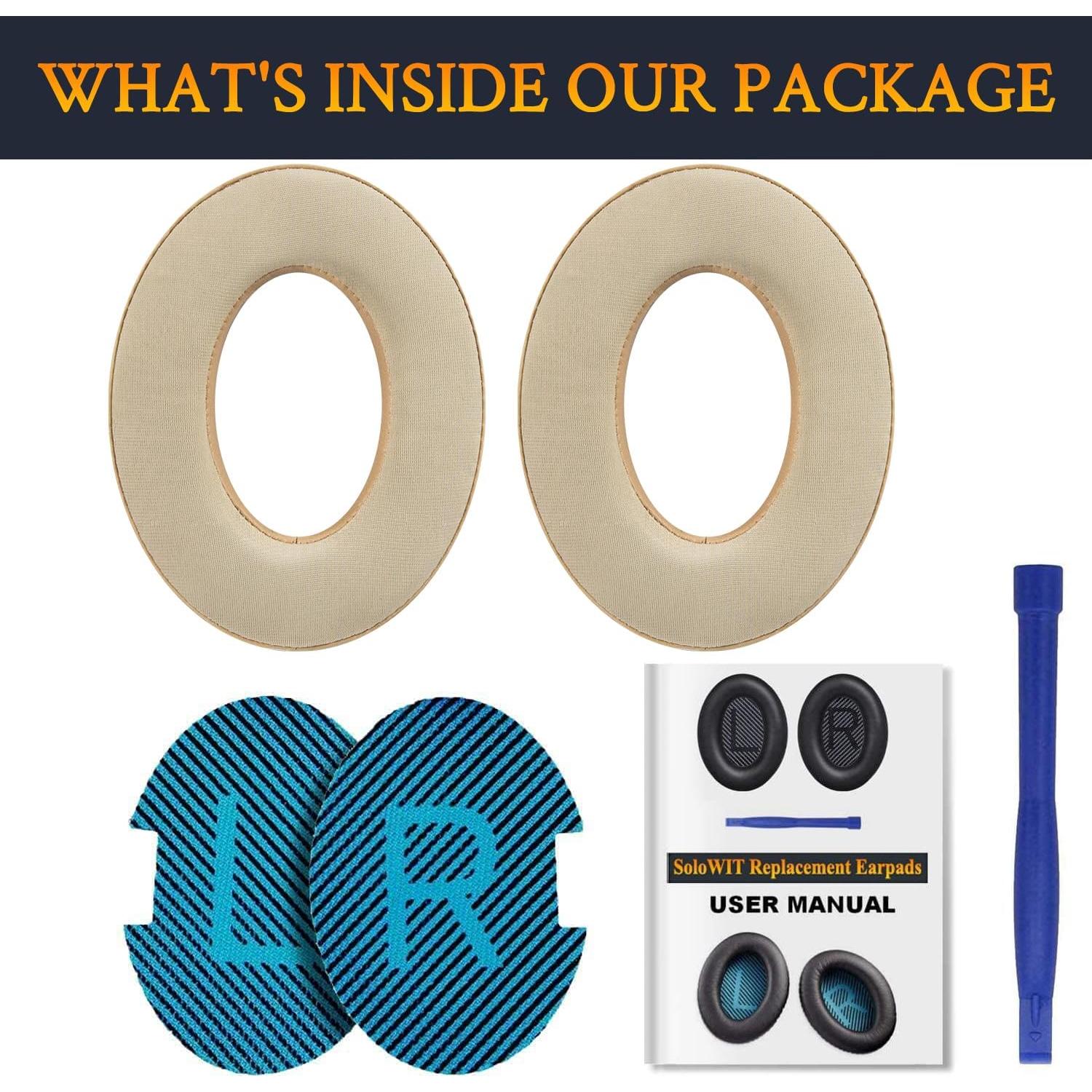 Almohadillas de Gel Refrigerante SoloWIT para Auriculares Bose - Beige