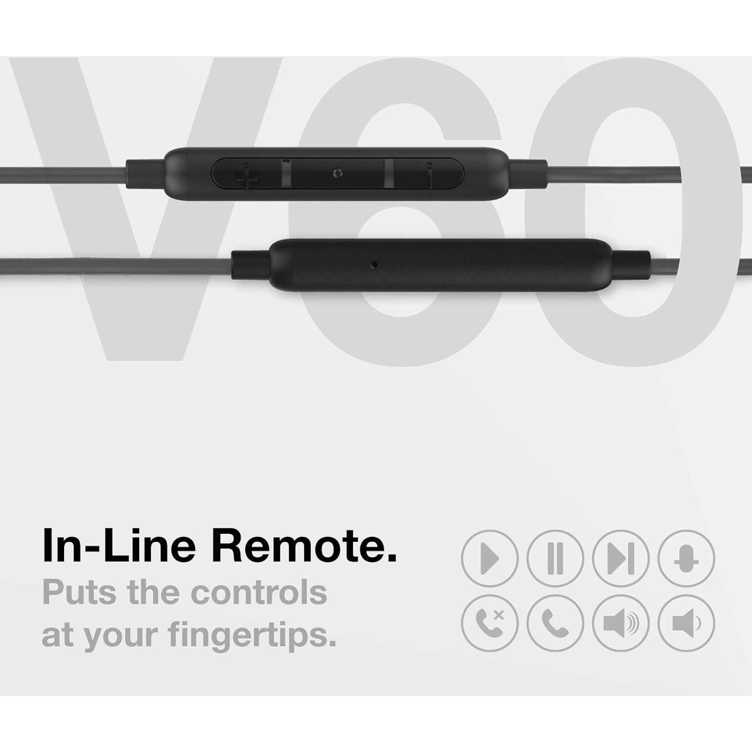 Auriculares Intrauditivos Thore V60 Lightning para iPhone - Negro