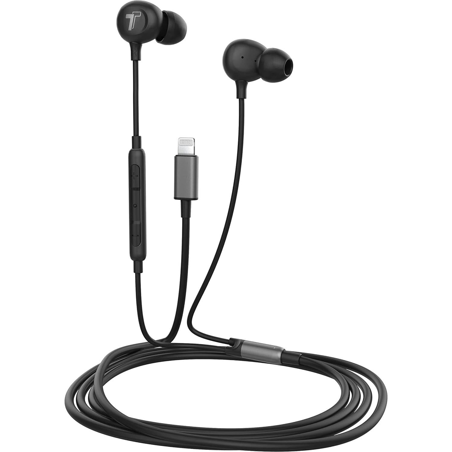 Auriculares Intrauditivos Thore V60 Lightning para iPhone - Negro