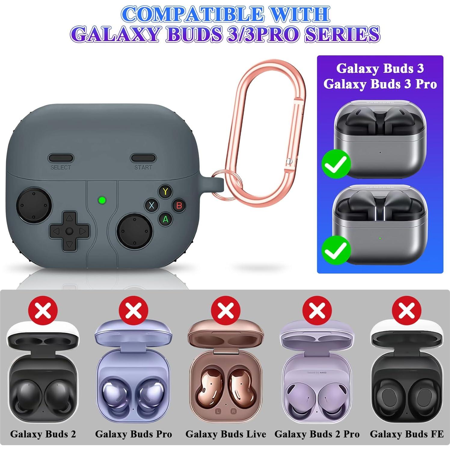 Estuche de Silicona OneNine para Samsung Galaxy Buds 3 Pro - Gris Oscuro